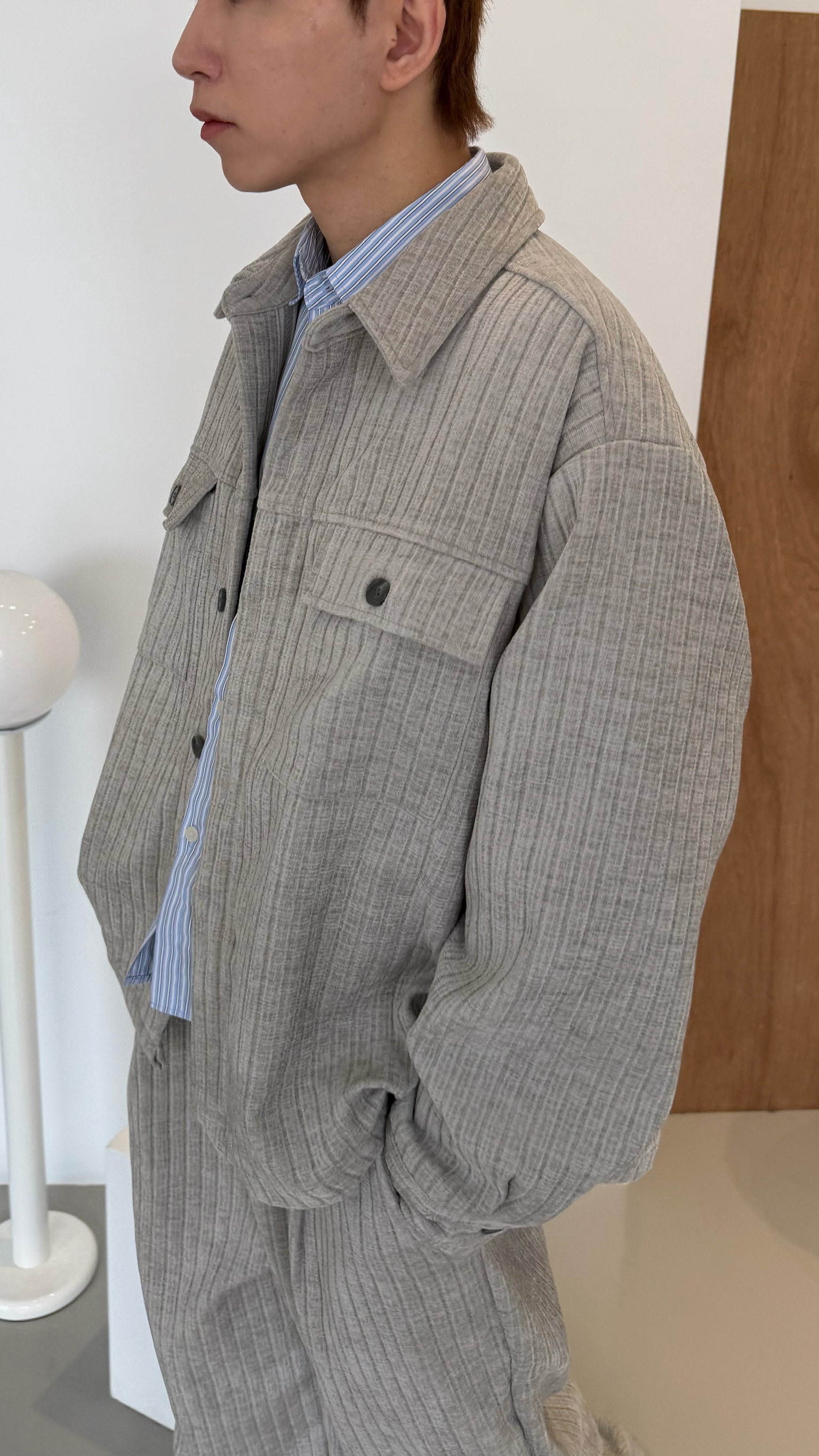 絨面壓紋外套☝🏻