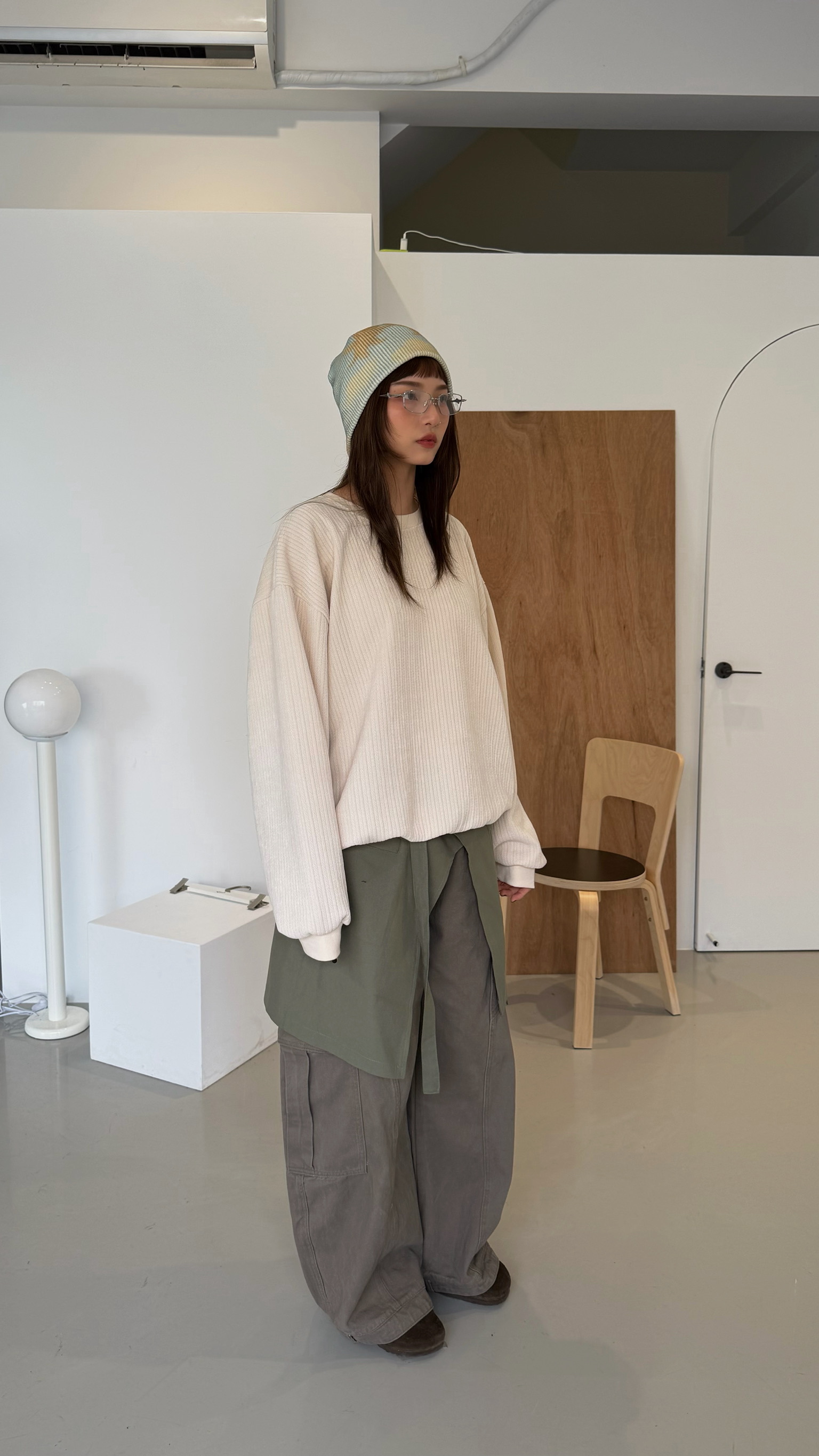 工作面料口袋片裙