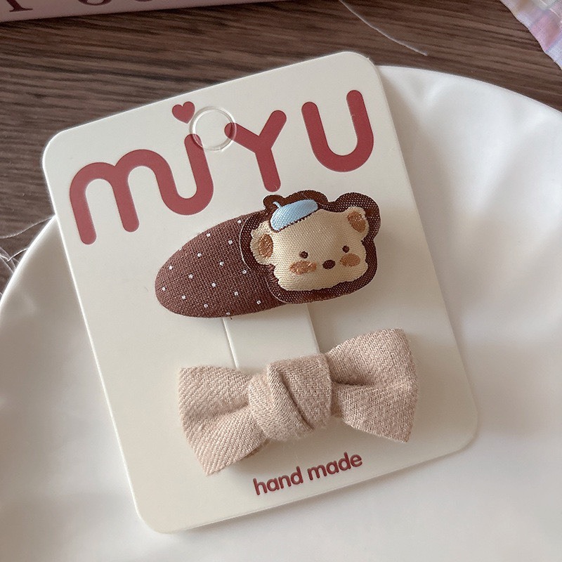 小熊可愛髮夾組