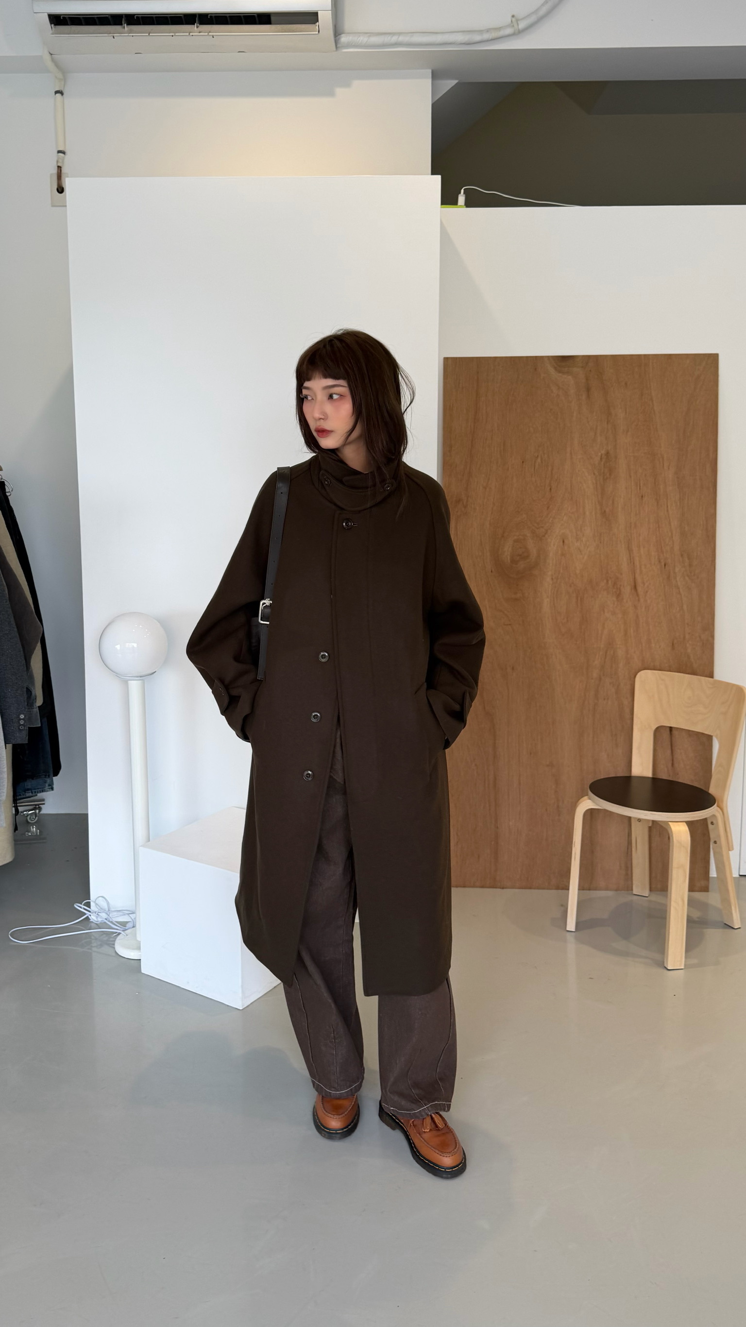 雙層車線單寧褲