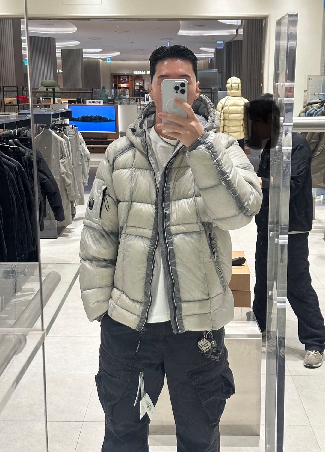 【代購】C.P. Company D.D. Shell Hooded Down Jacket Luna Rock – 25FW