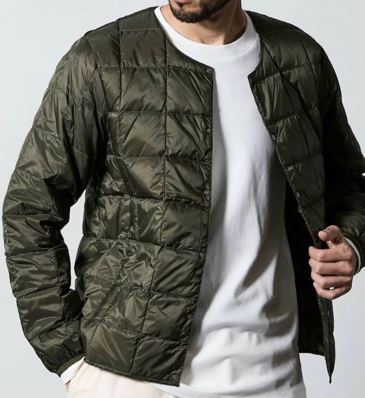 TAION-104 BASIC CREW NECK BUTTON INNER DOWN JACKET【限定販售】25AW