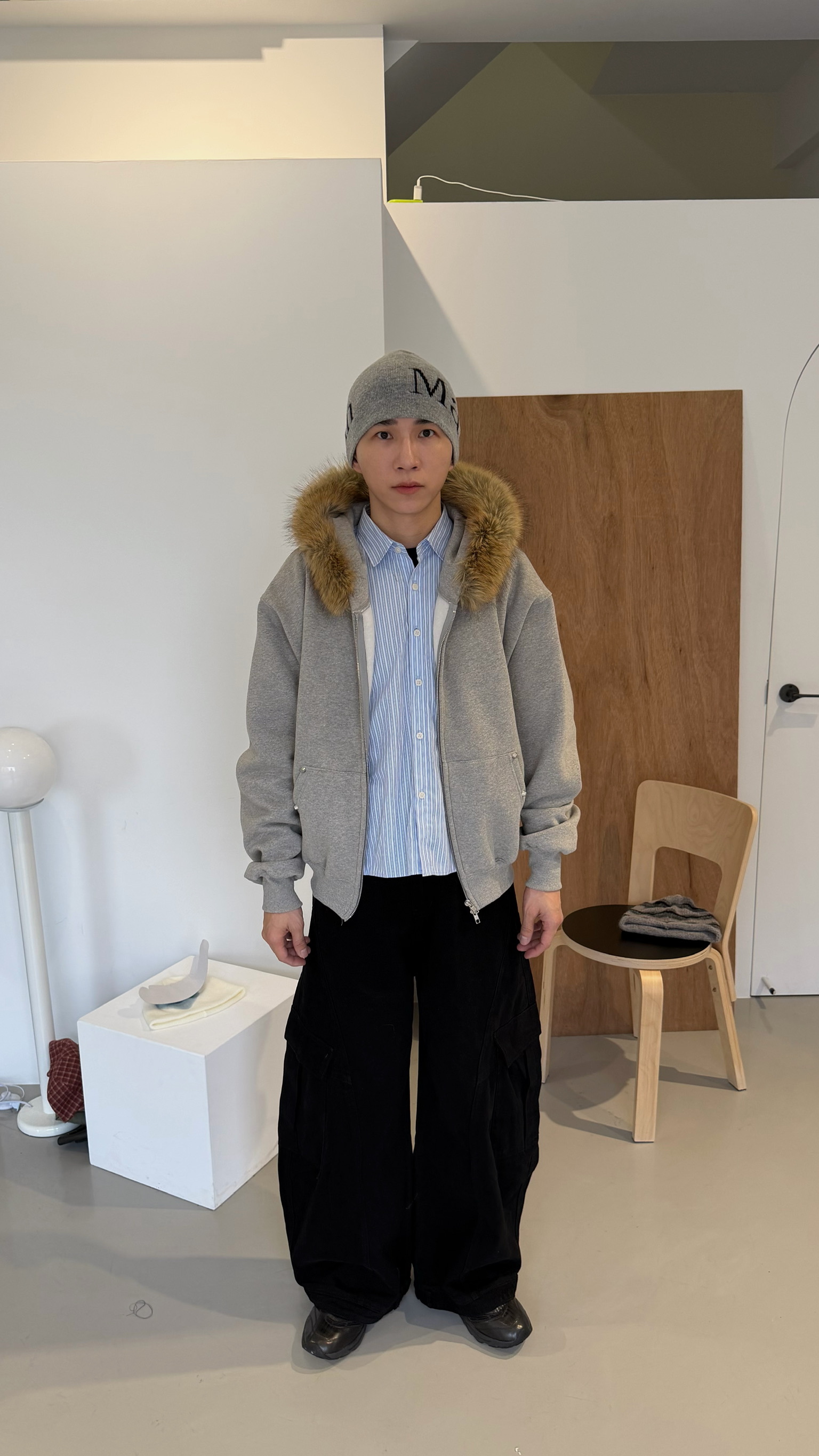 質感皮草連帽夾克🫶🏻