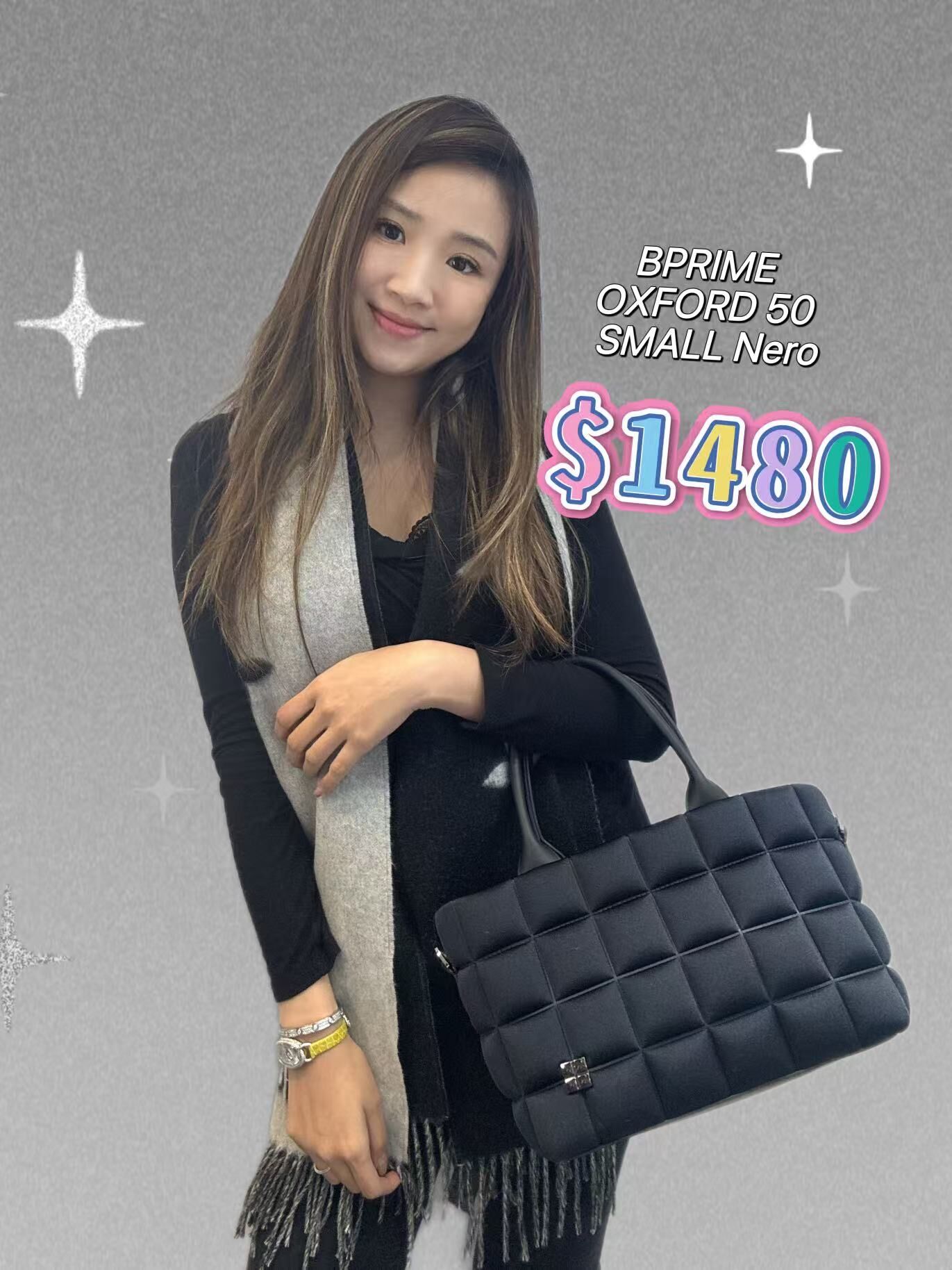 BPRIME OXFORD 50 SMALL NERO -T