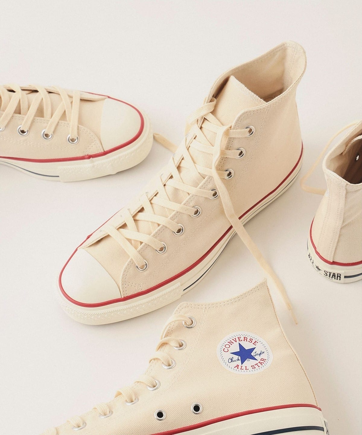 預購┃日本限定 日本製 CONVERSE CANVAS ALL STAR J HI 高筒 基本款 帆布鞋 米色