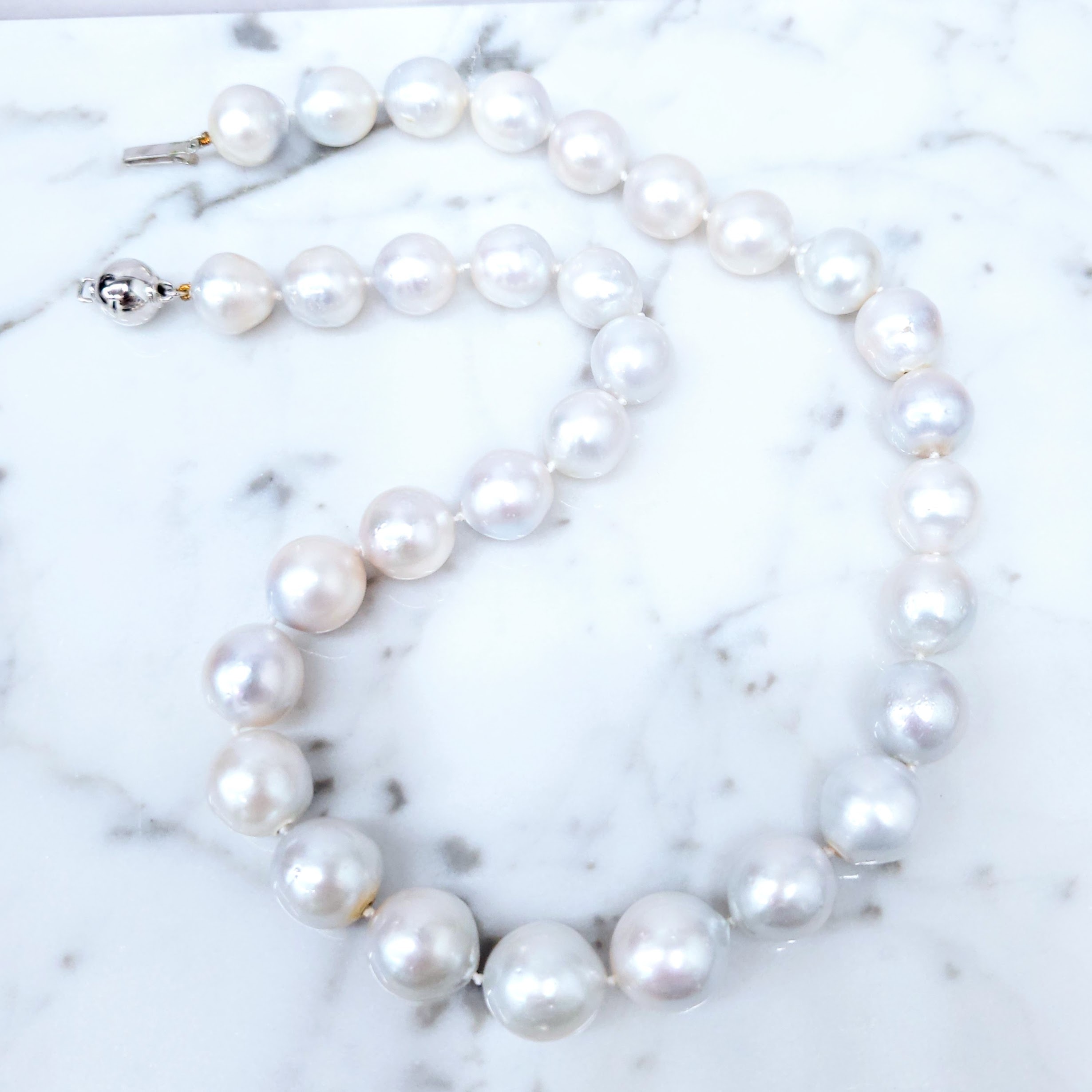 天然南洋珍珠頸鍊串