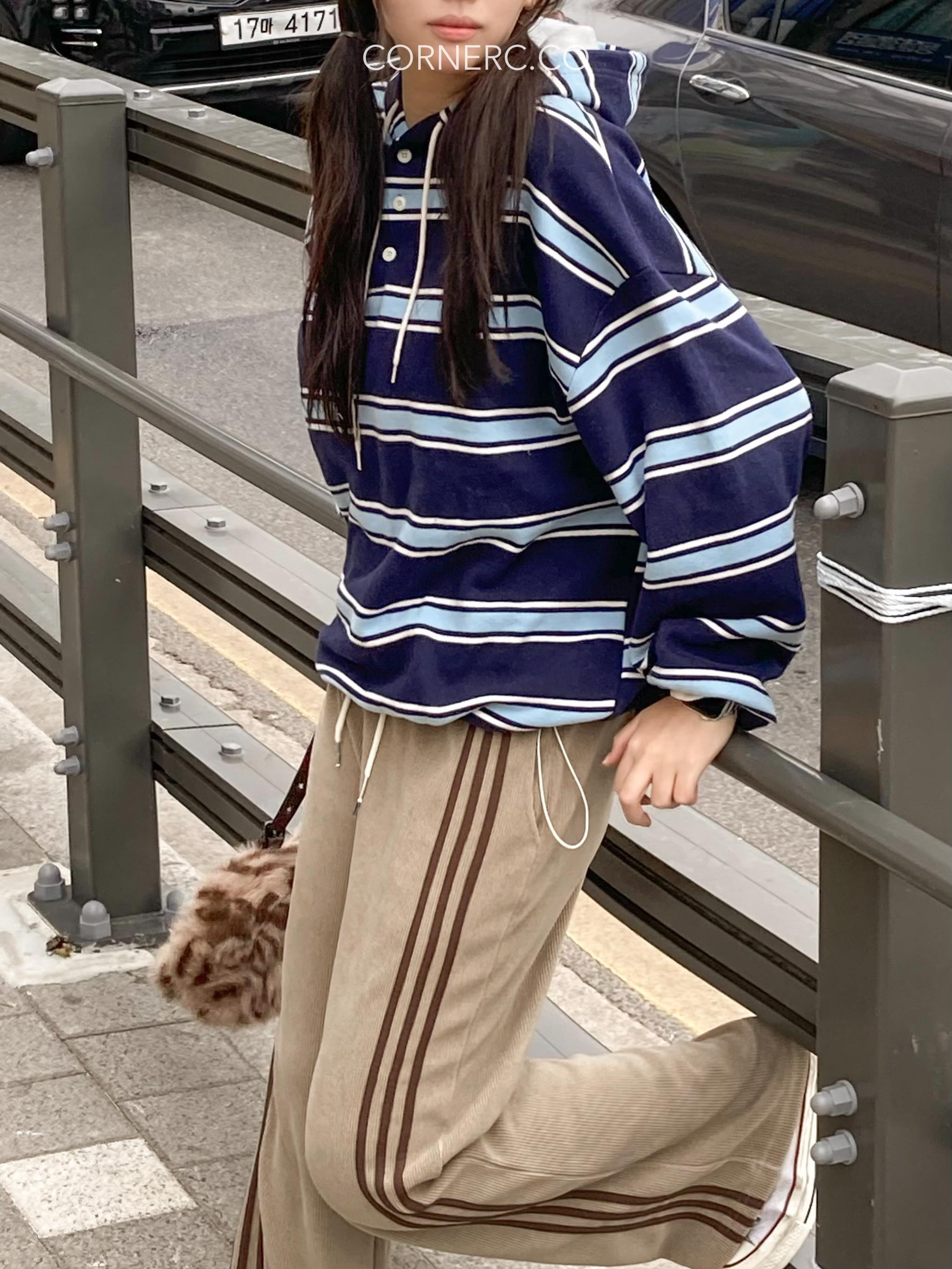 Super Hit！撞色條紋有帽衛衣〈🇰🇷DAY 3〉