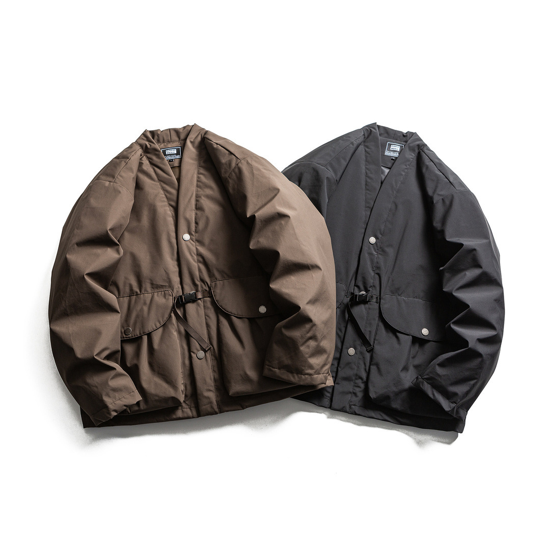 Taoist robe中式扣帶羽絨外套