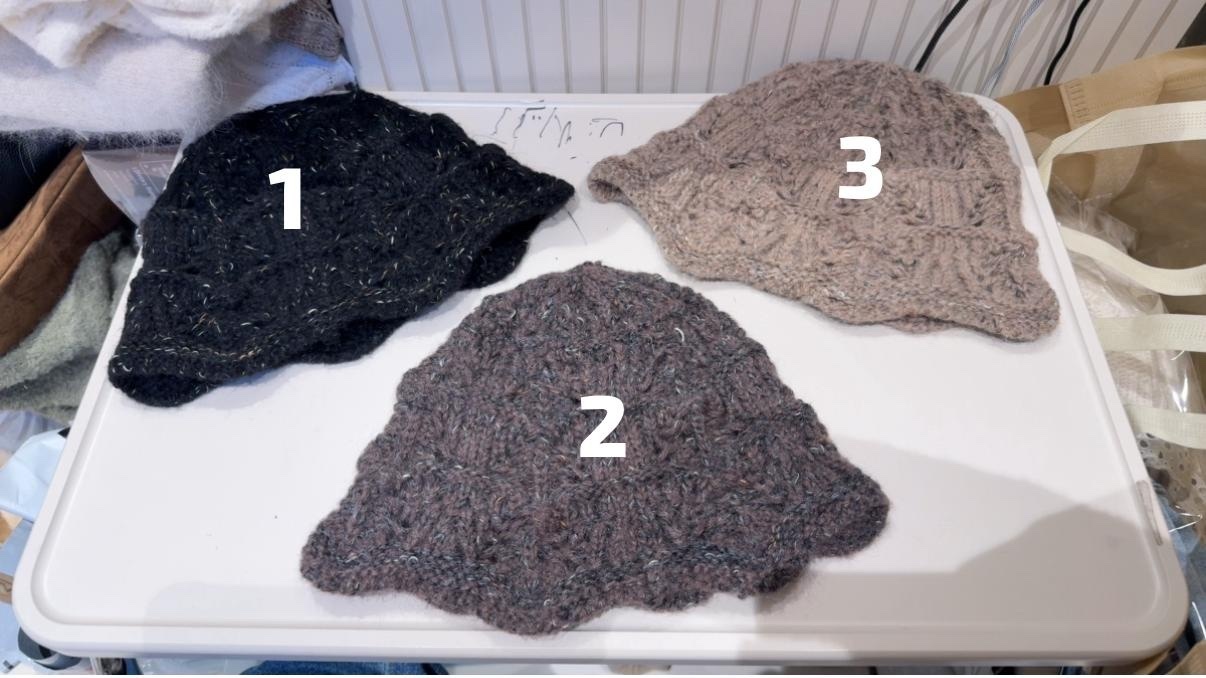 針織波浪漁夫帽Hat