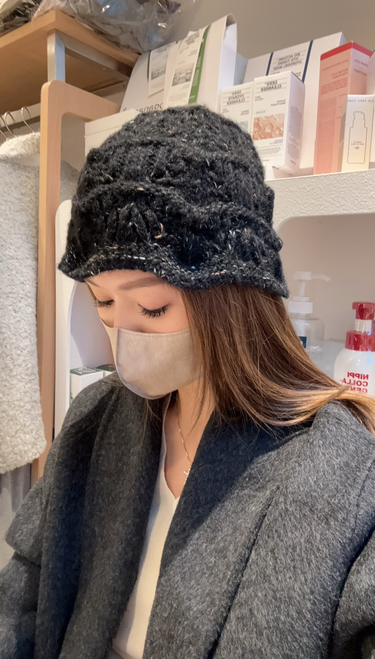 針織波浪漁夫帽Hat