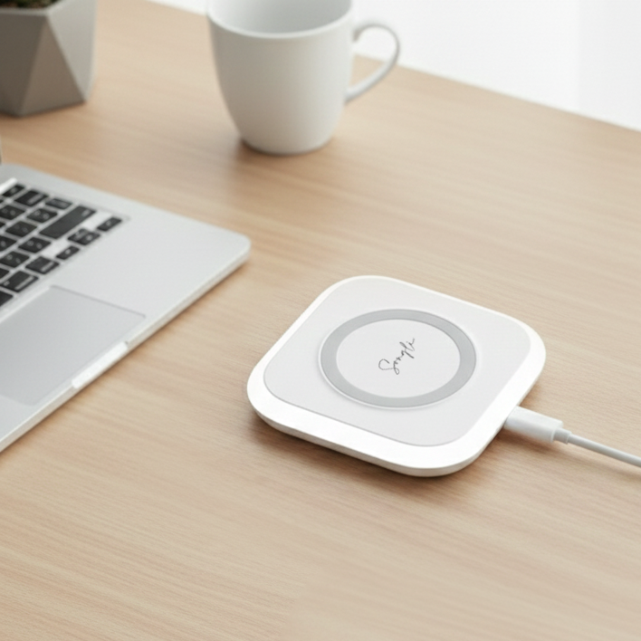 15W三用磁吸無線充電器|客製化鐫刻|三種燈光模式、隨心切換|漾彩呼吸燈|夜燈模式|無光模式