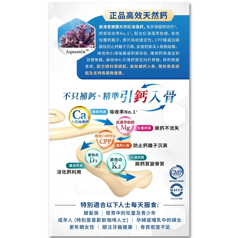 Herb Standard正品高效天然鈣 60粒