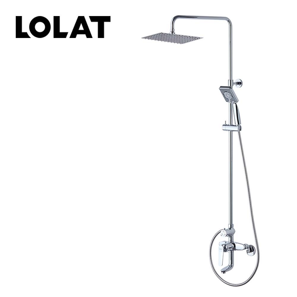 LOLAT單槍淋浴水龍頭花灑組-鉻色SNN2551K
