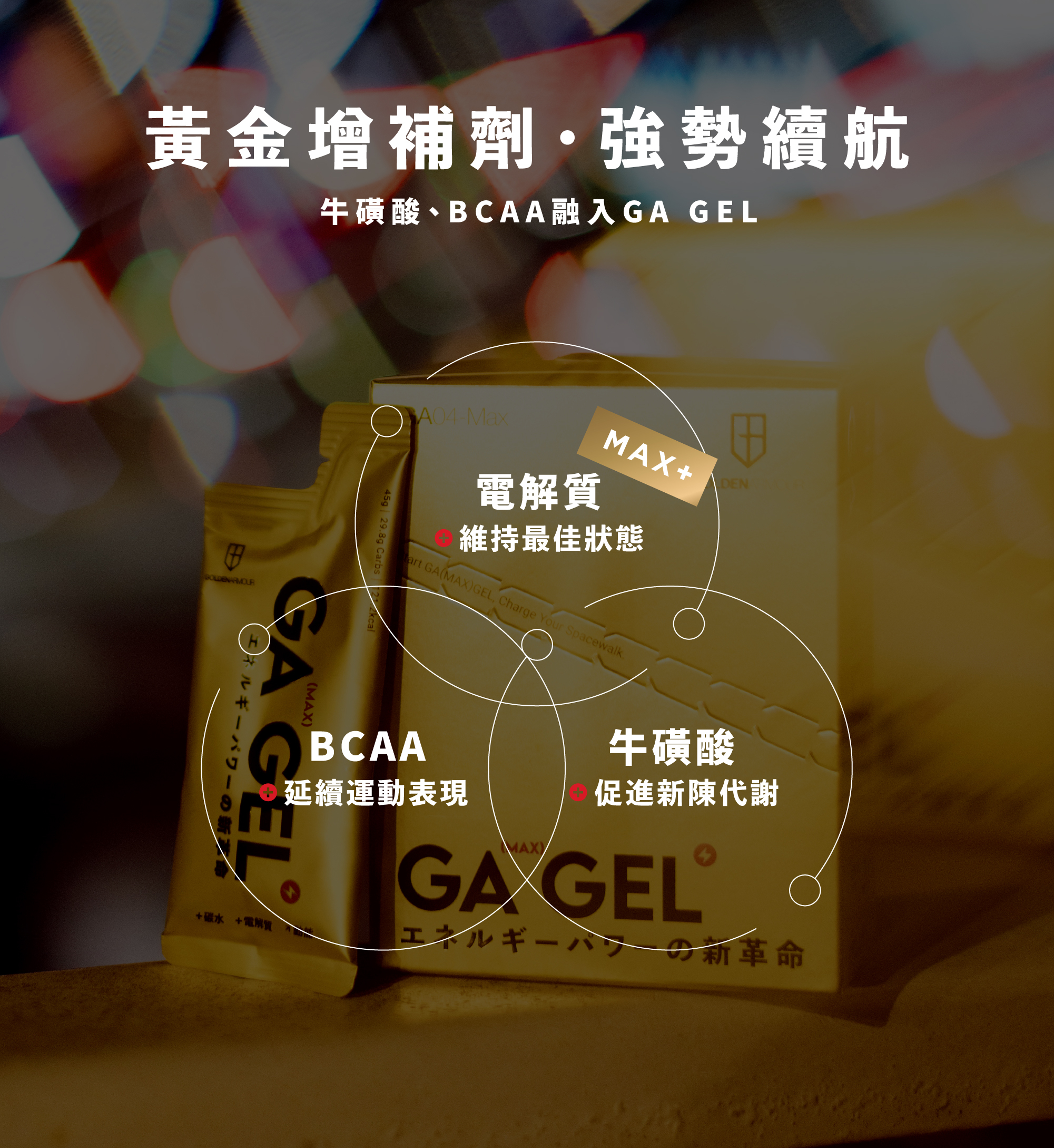 GAGEL太空能量膠max小金膠_複方成份