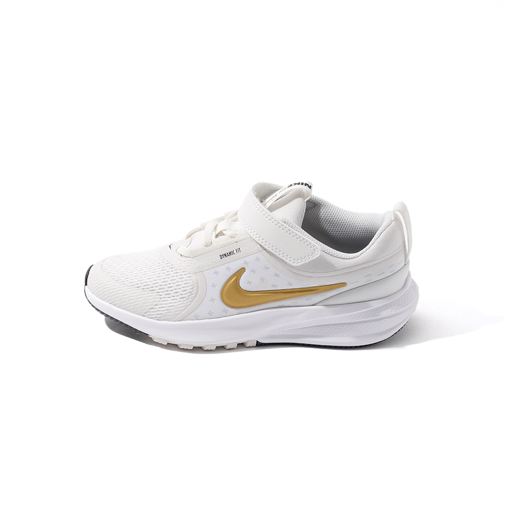 Nike Star Runner 5 中童 童鞋 灰金色 魔鬼氈 網布 透氣 休閒 跑鞋 慢跑鞋 HF7005-007