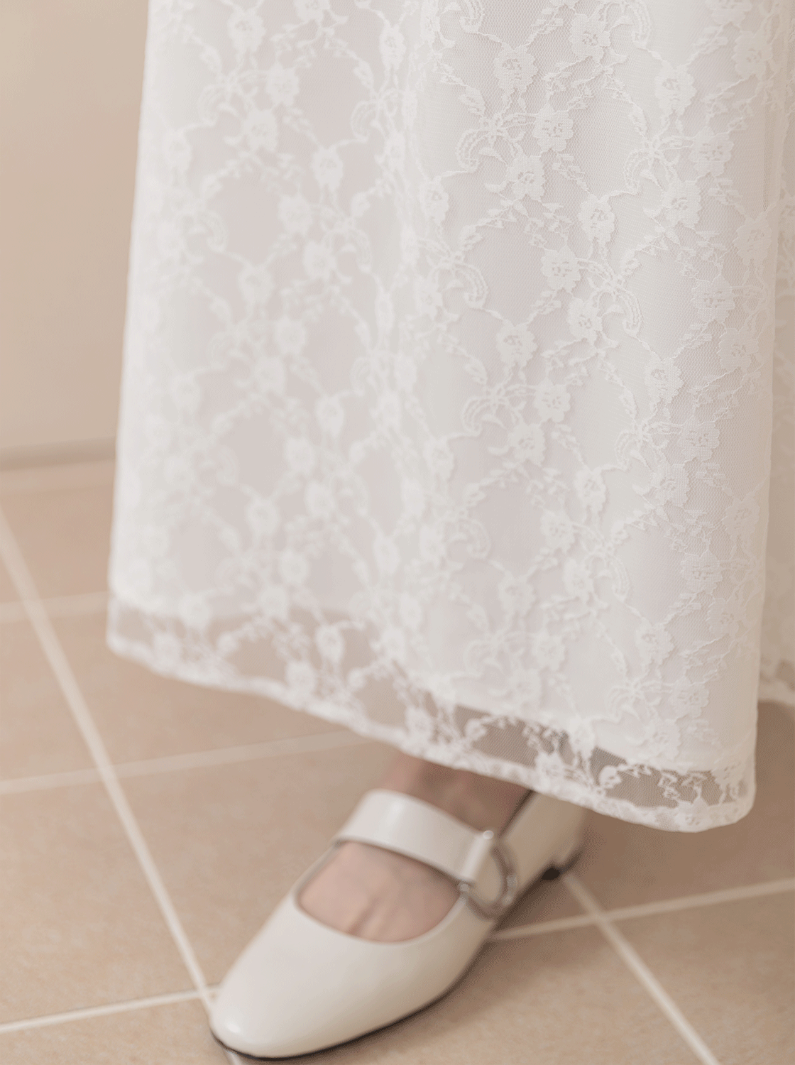 蕾絲花邊魚尾裙