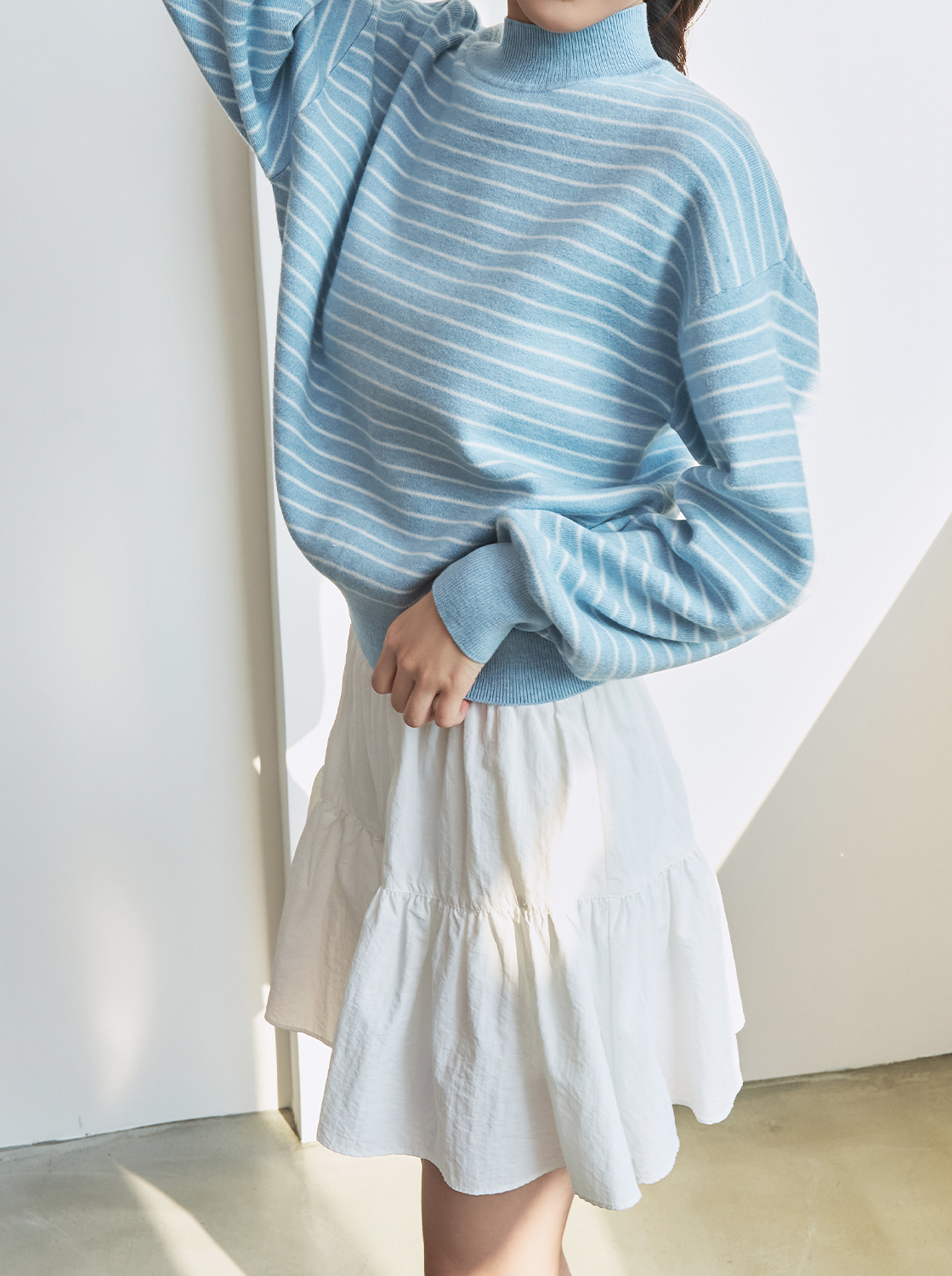 鬆緊腰頭蛋糕短裙