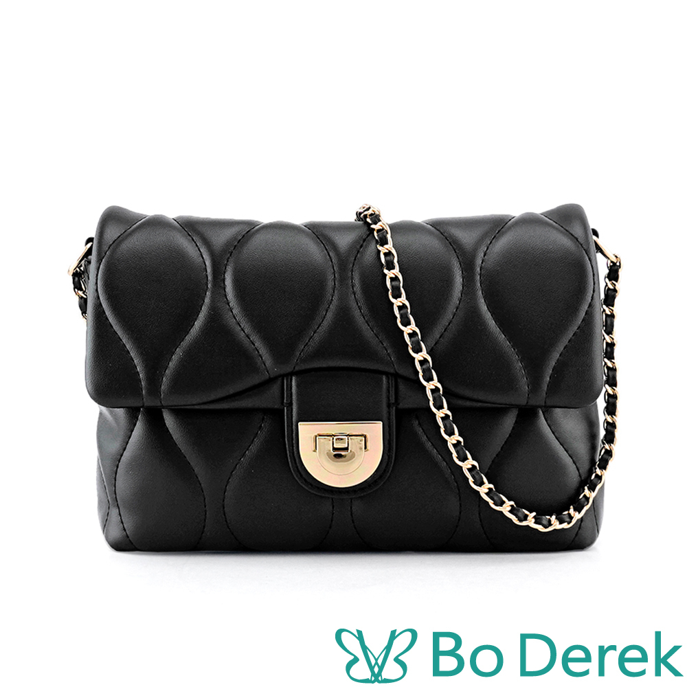 Bo Derek|金屬鎖扣絎縫鏈帶包
