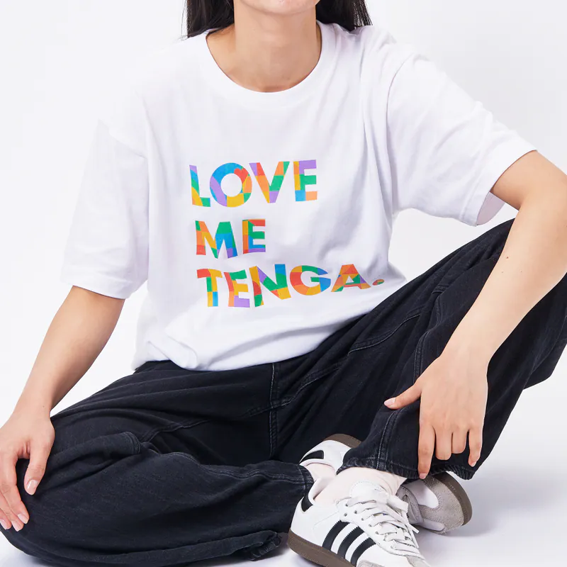 LOVE ME TENGA 短袖T恤 台灣限定彩虹款