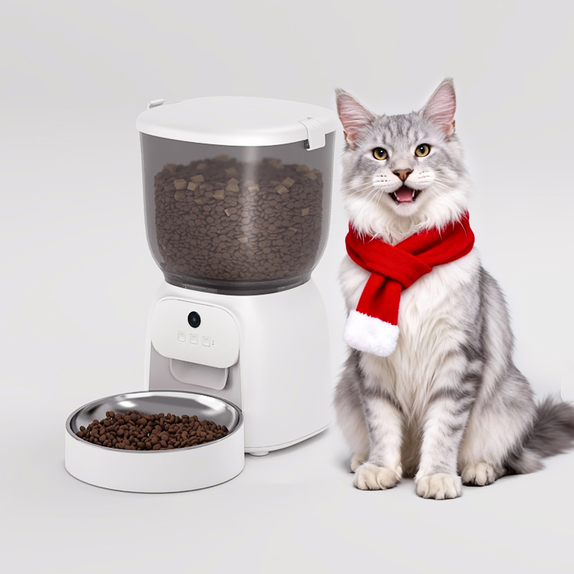 NekoPunch Ubuntu F.01 自動餵食器|WIFI智能