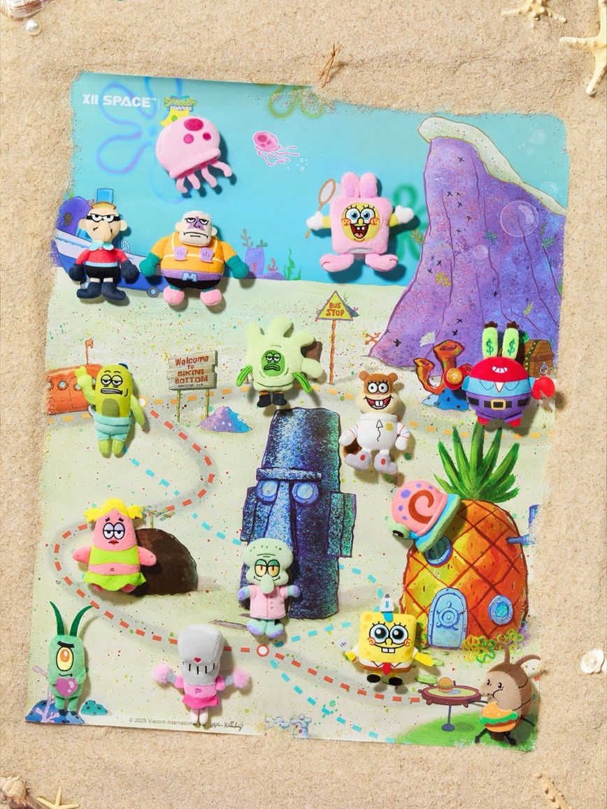 比奇堡 一日游系列 毛絨貼貼 吊飾 盲袋