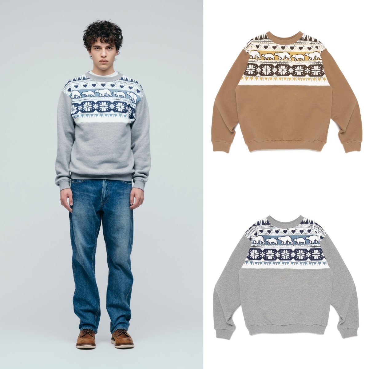 預購┃HUMAN MADE SNOWFLAKES SWEATSHIRT 北極熊 雪花 圖騰 大學T 衛衣