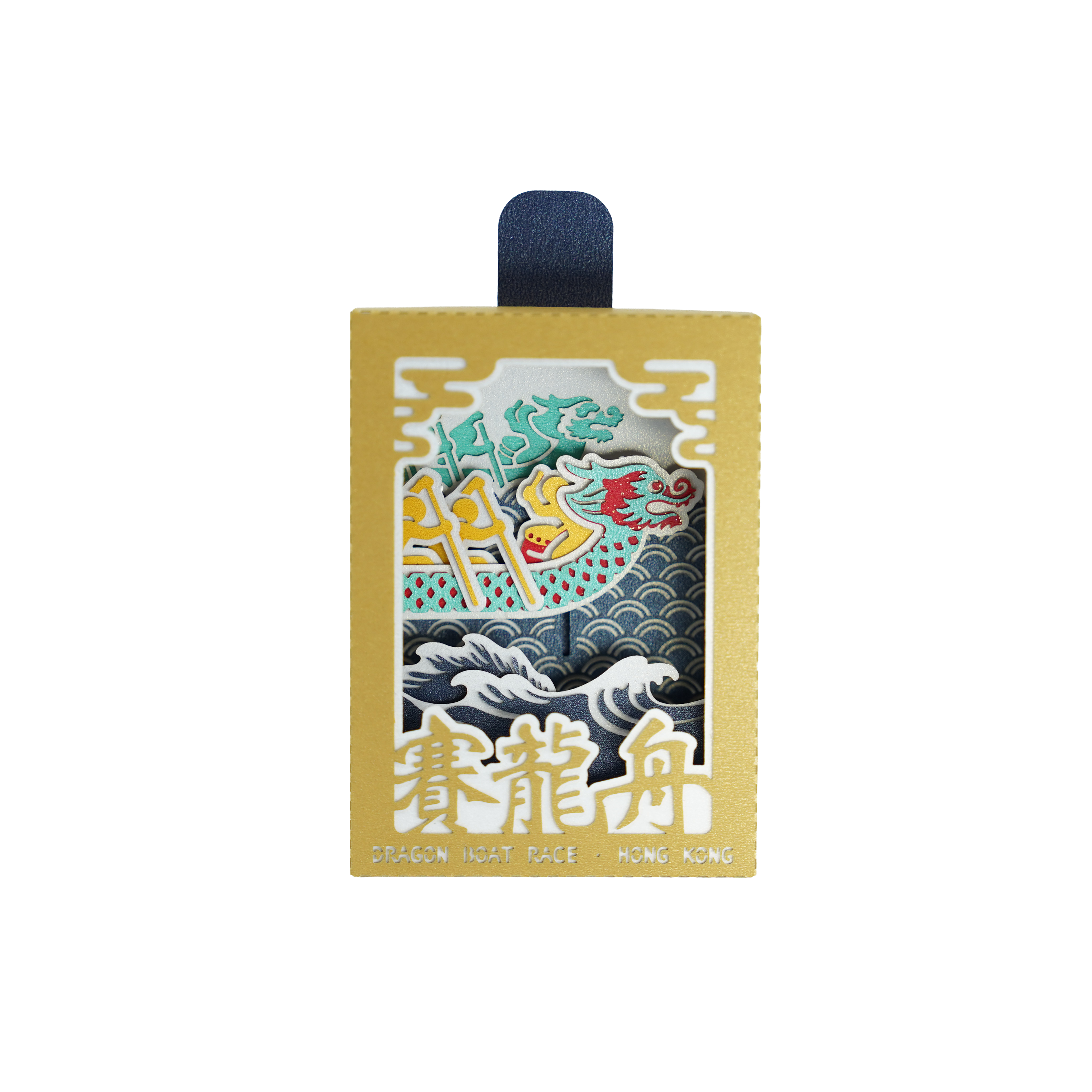 機關紙藝：火柴盒冰箱貼 - 賽龍舟