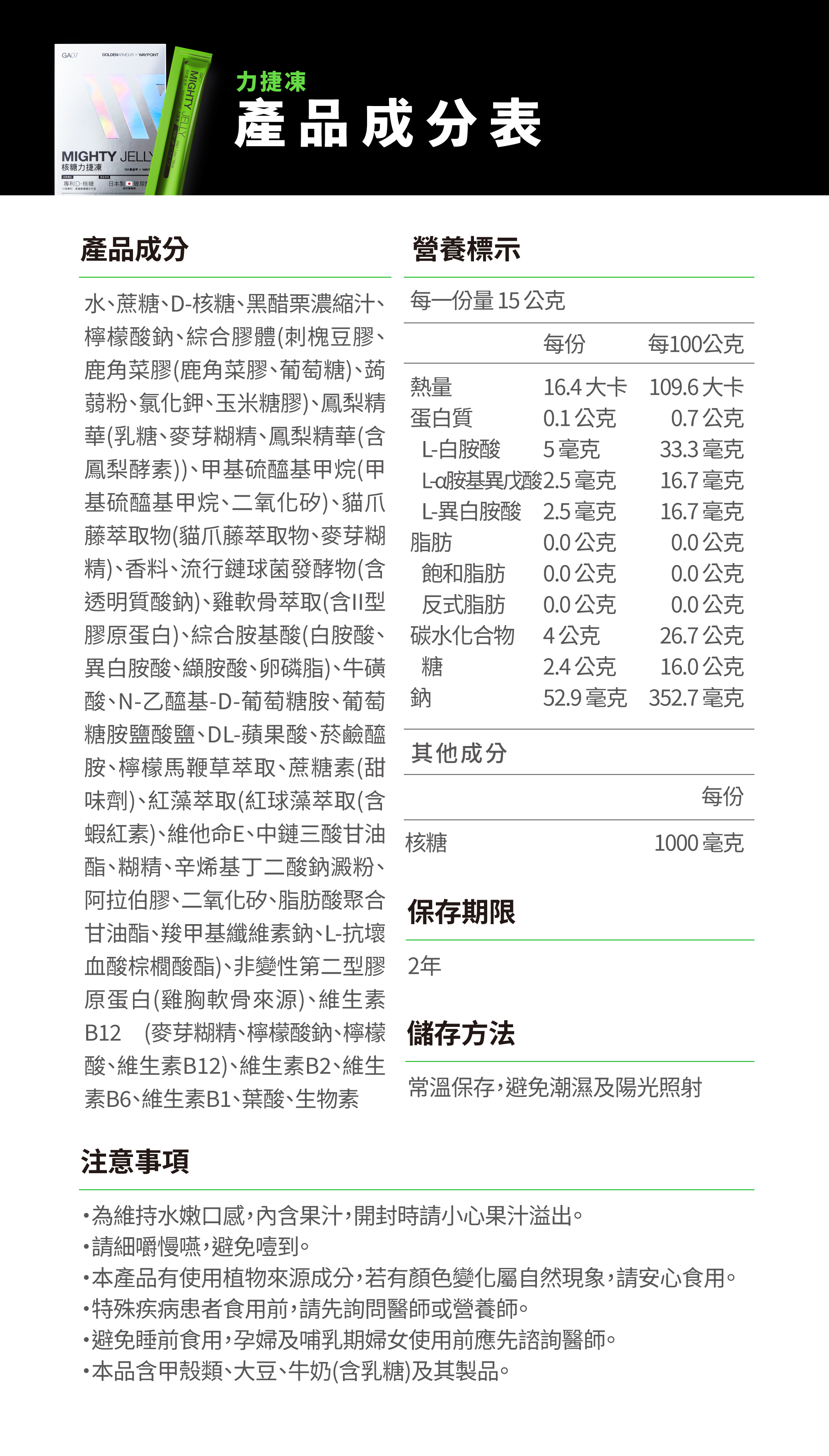 42k全馬包＿力捷凍成分表