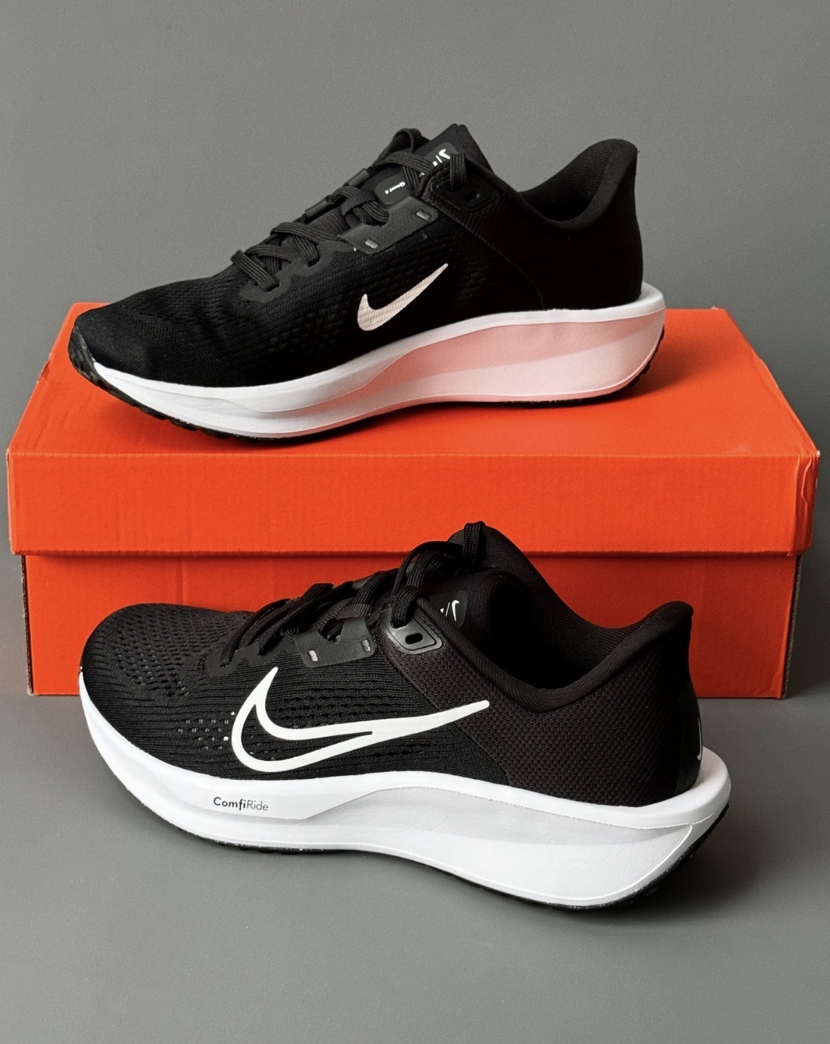 男鞋 NIKE QUEST 6 黑白 緩震 網布 透氣 支撐 慢跑 運動鞋【FD6033-001】