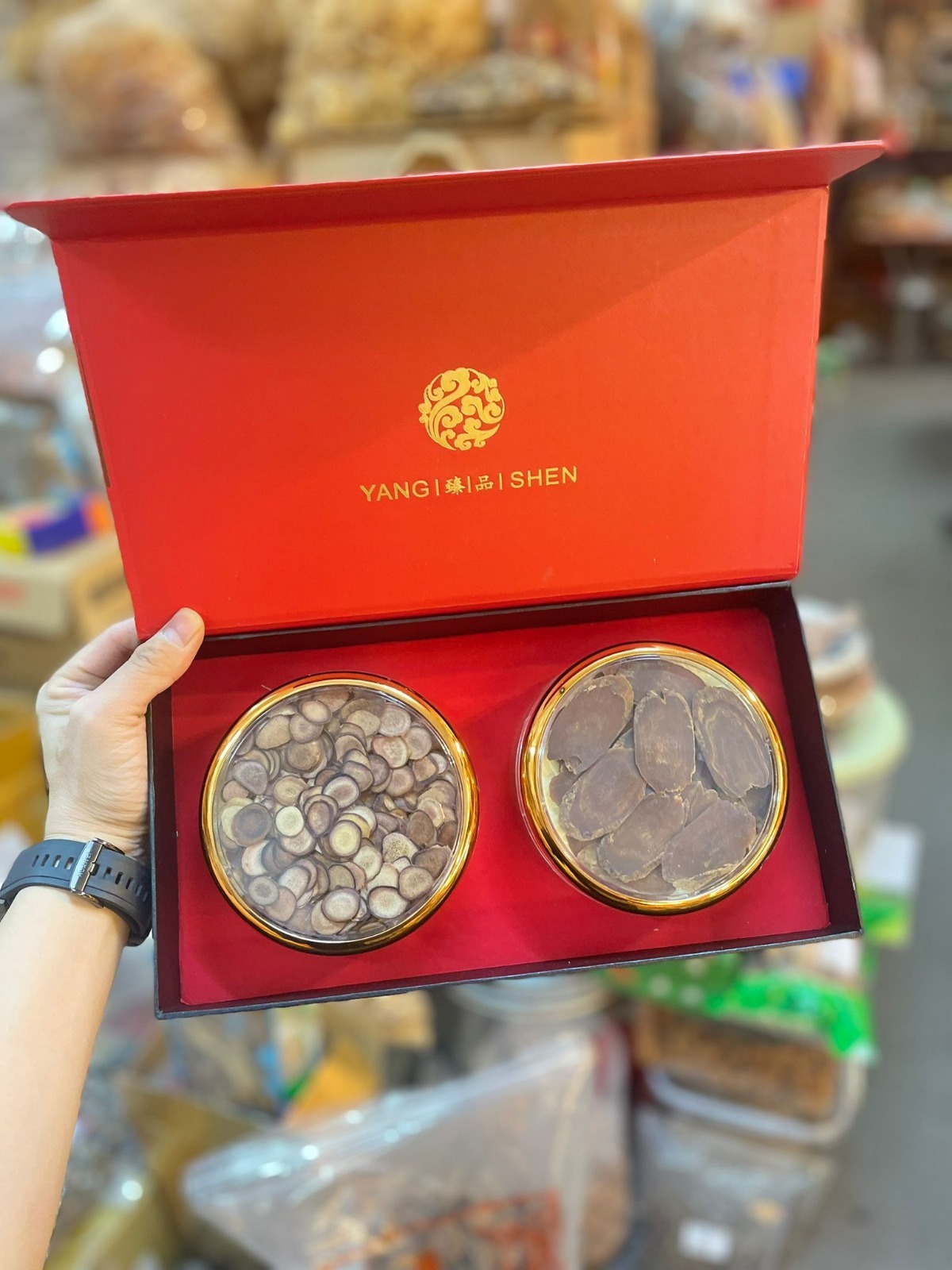 (5444) 滋補養生保健禮盒 (大片老高麗參50克+鹿茸片30克)