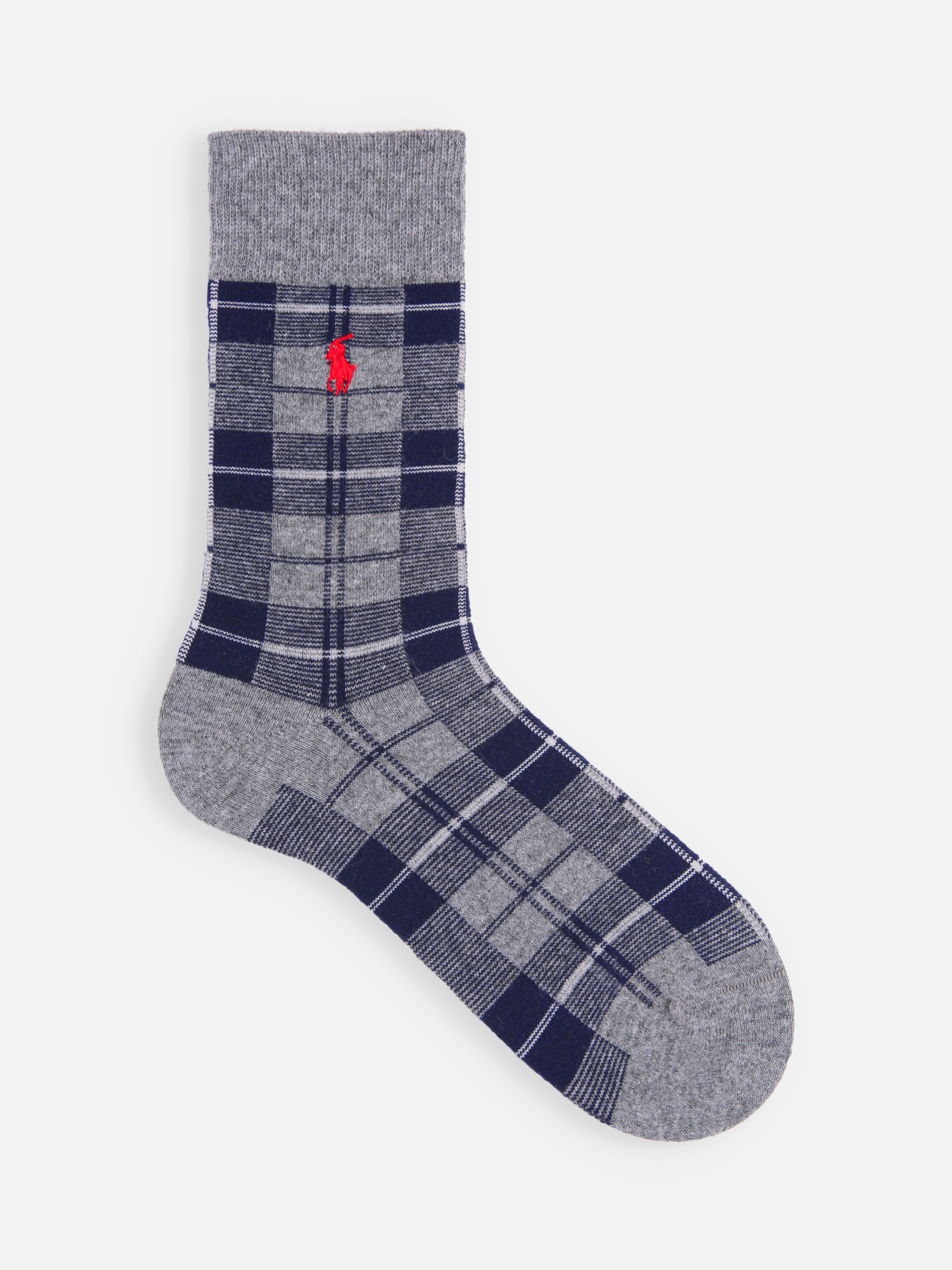 預購┃日本製 男女款 POLO RALPH LAUREN 羊毛混紡 格紋 刺繡 logo 長襪