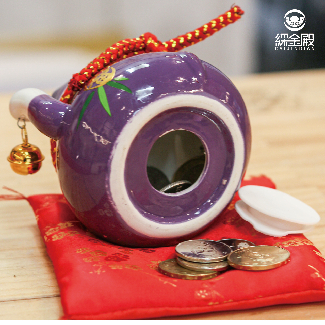 福氣滿滿-好運招財貓撲滿｜開運｜財源滾滾｜手工陶瓷｜存錢筒｜新年賀禮【綵金殿】