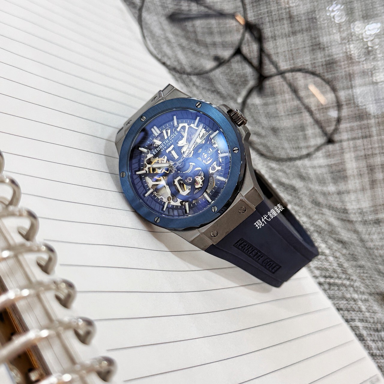 【KENNETH COLE】美式鏤空機芯機械男錶KCWGZ0080803 43mm 現代鐘錶