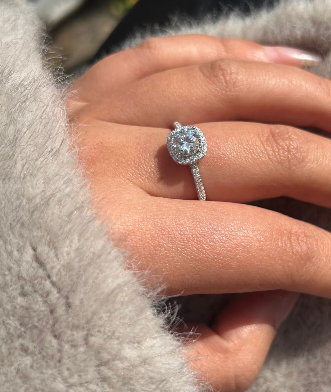 【預購】K120405 莫桑石方糖戒指