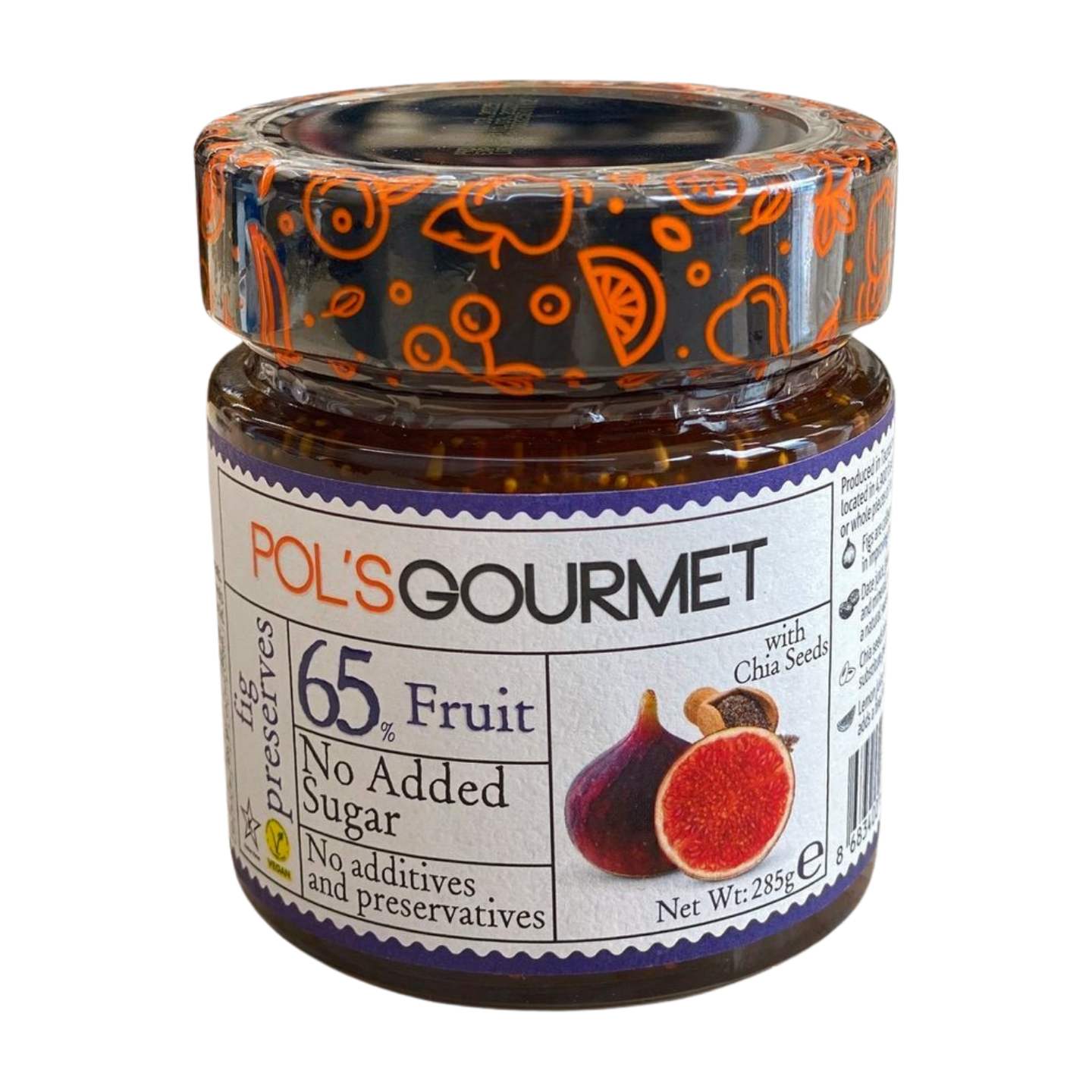 Pol Fig Spreads with chia seeds 285g (best begore 2027/3/10)