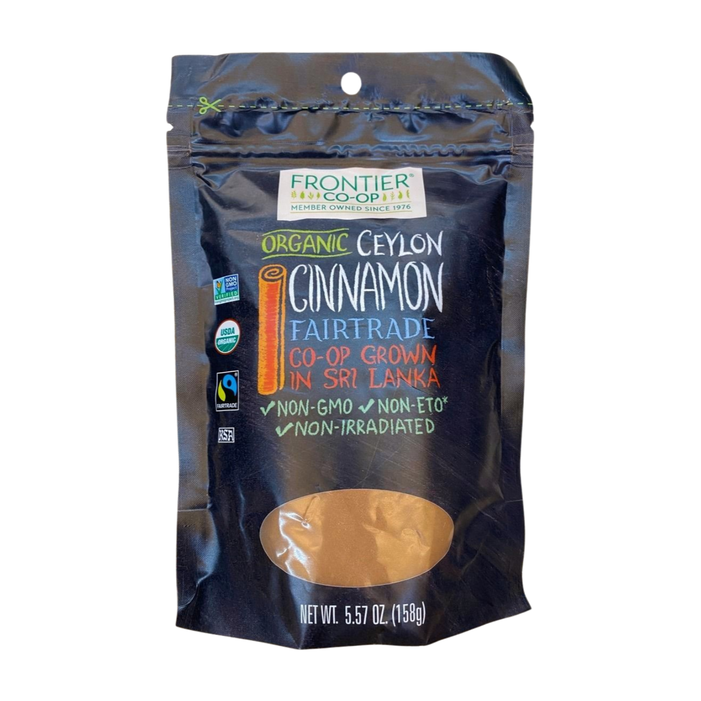 Frontier organic ceylon cinnamon powder 158g (best before 30 April 2028)