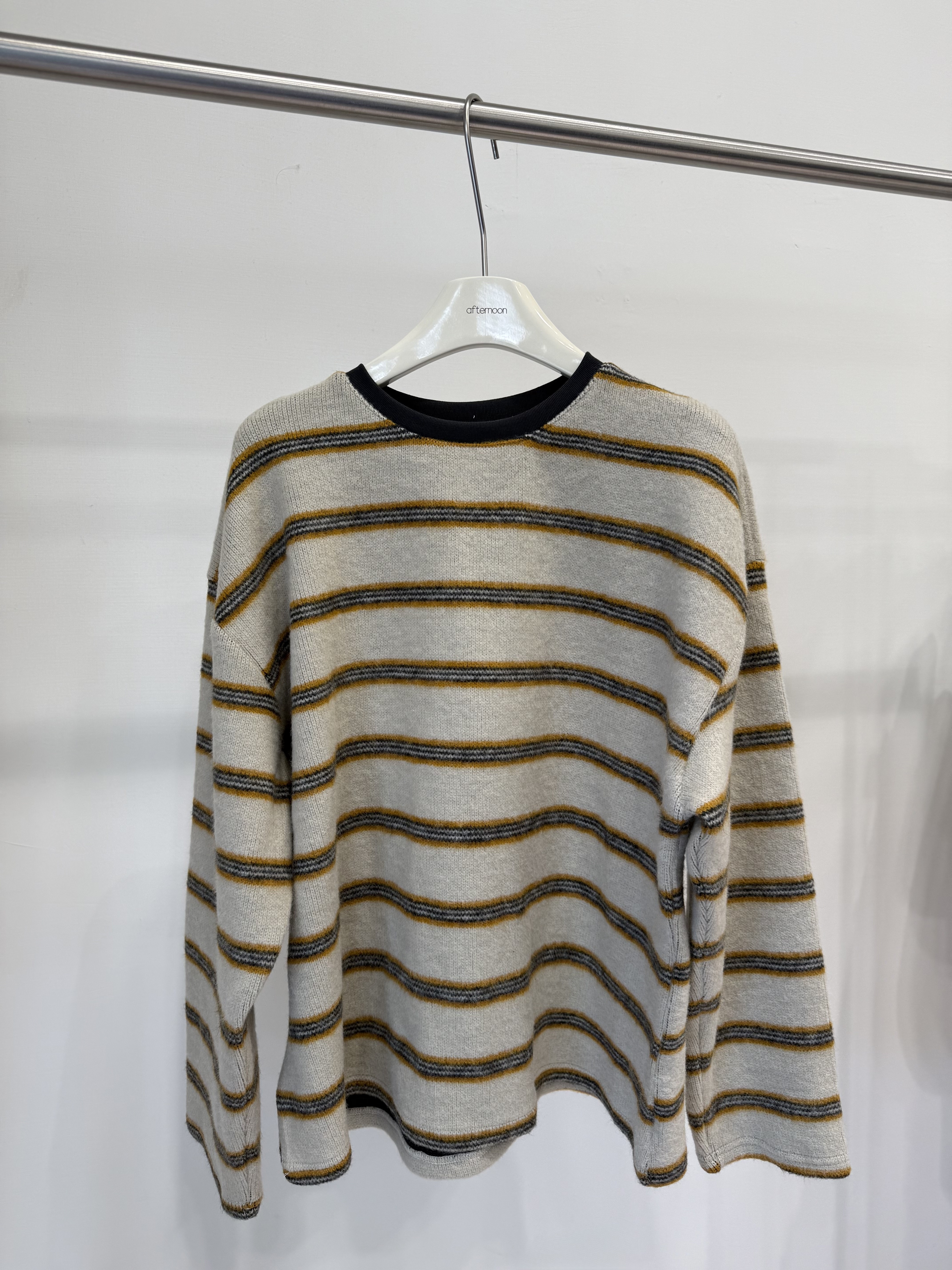 685 撞色條紋針織棉質上衣