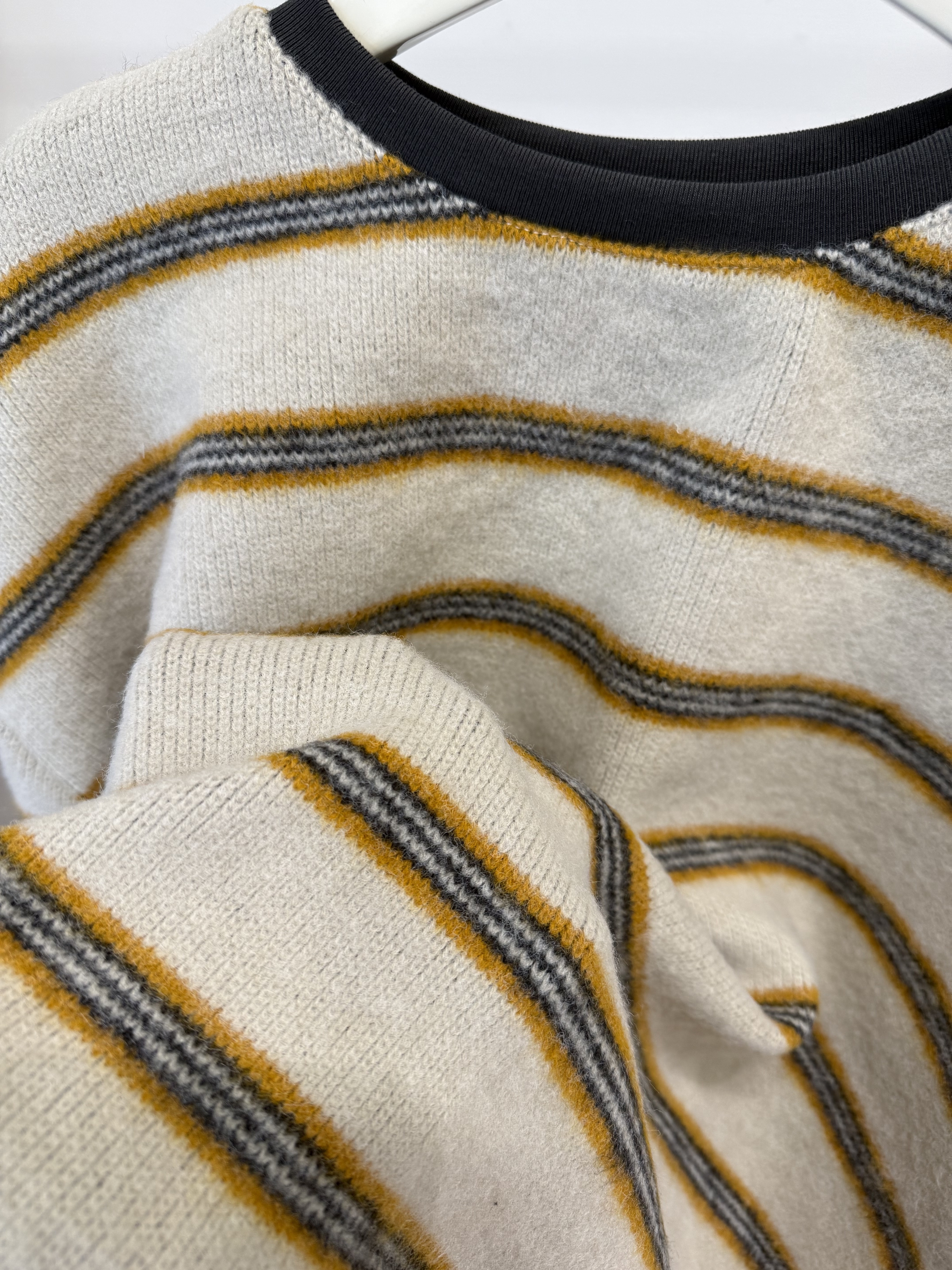 685 撞色條紋針織棉質上衣