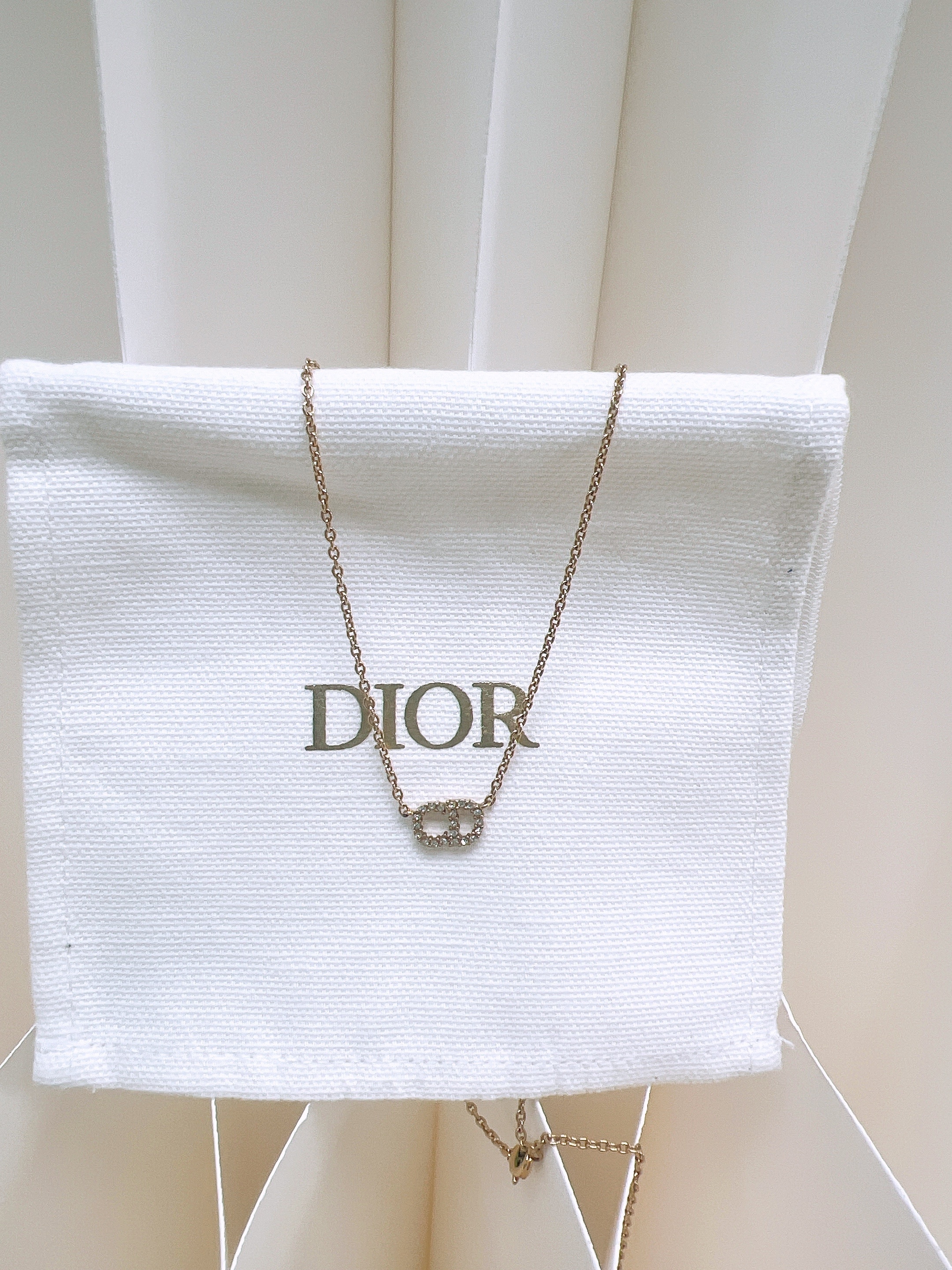 Dior clair d lune CD necklace gold