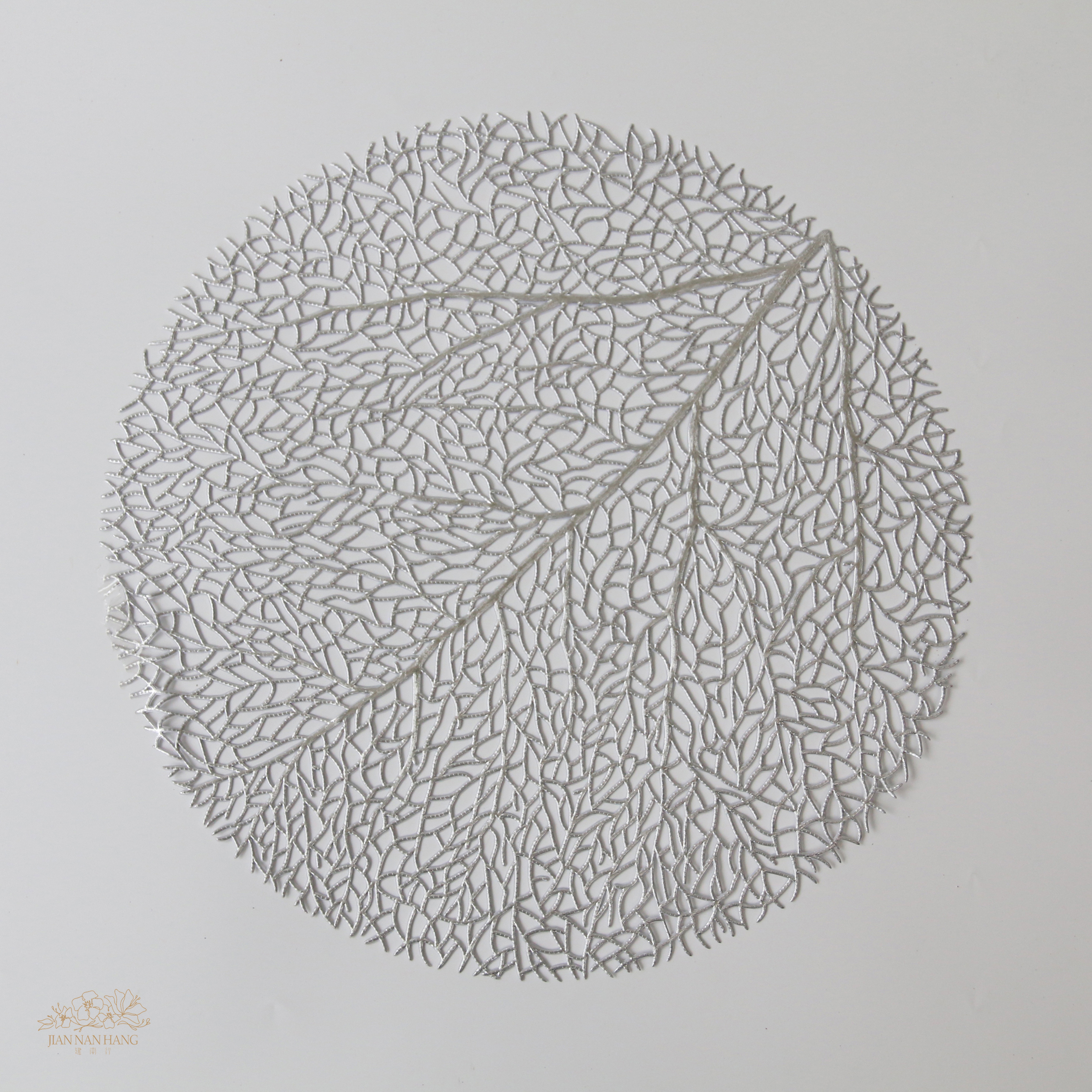 裝飾 雙面餐墊 銀