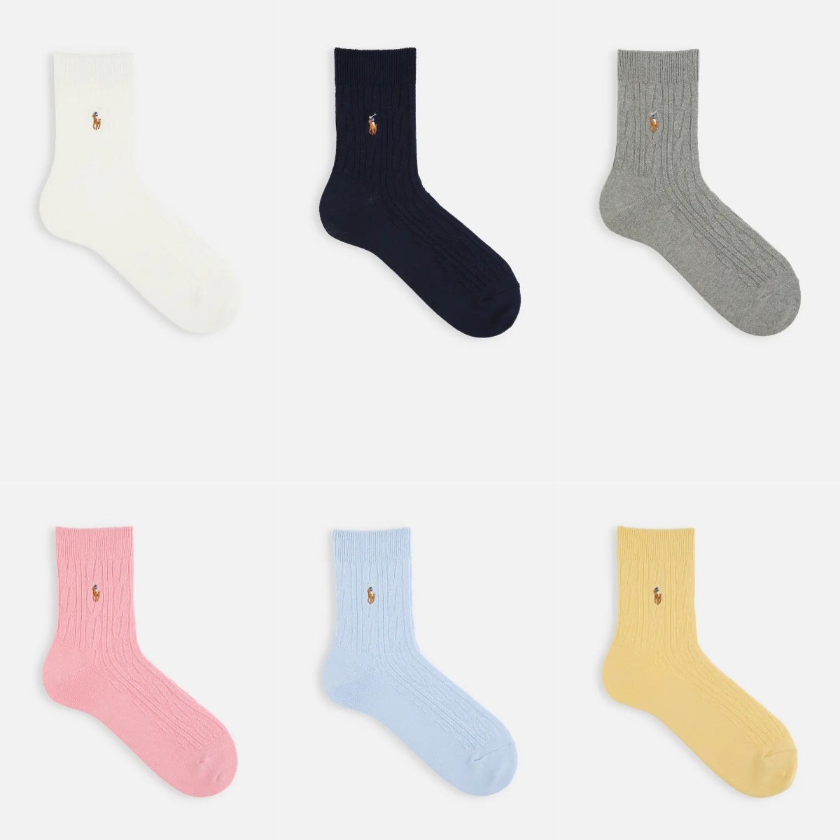 預購┃日本製 男款 POLO RALPH LAUREN 麻花 刺繡 多色 logo 長襪