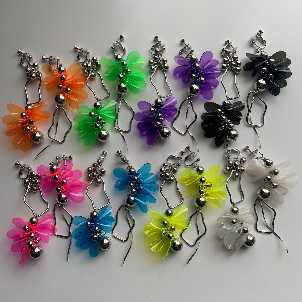 [m-world] asymmetry pvc (aurora透明款) | 耳針| NO.51