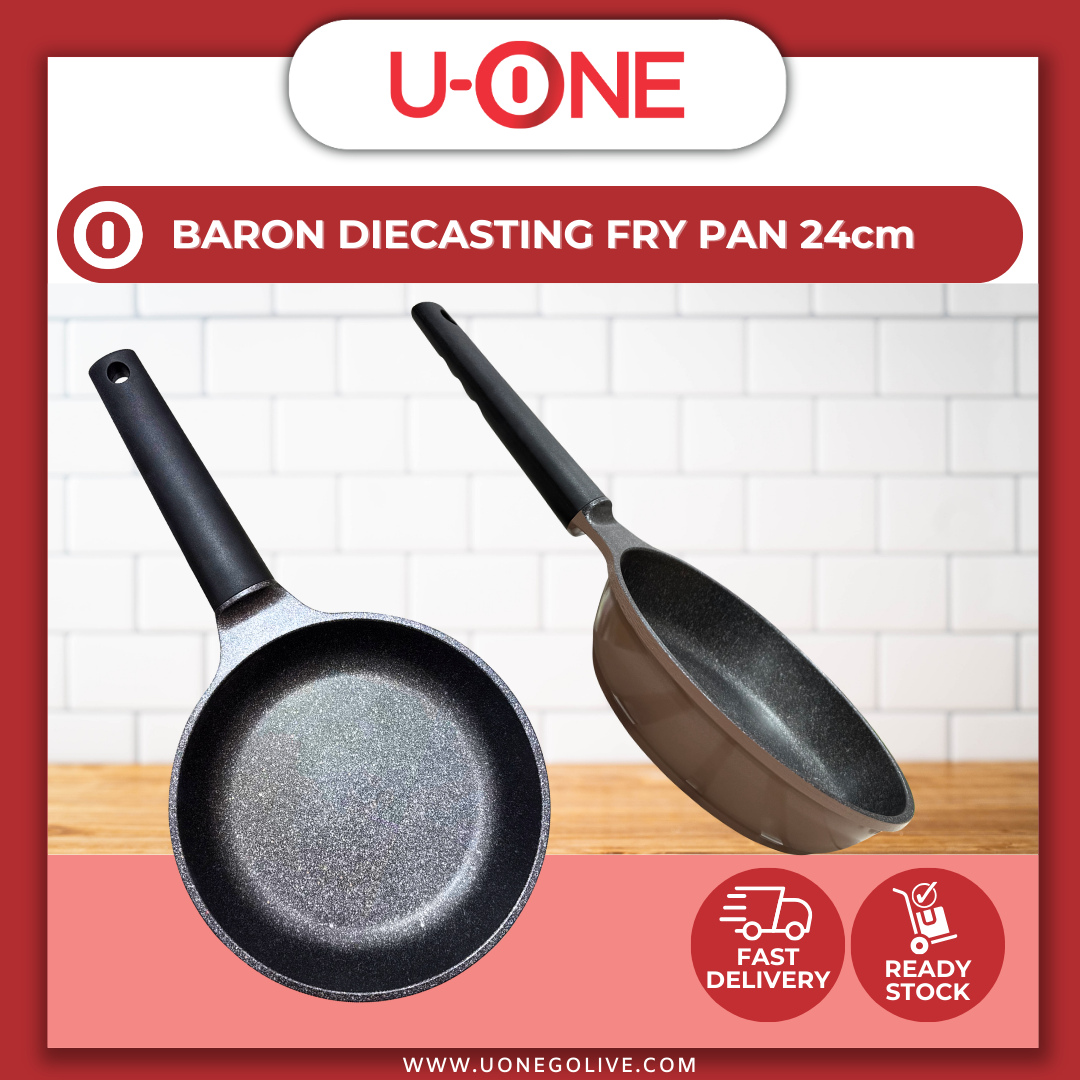 U-ONE | Korea | Baron | Kitchen Ware | Diecasting Fry Pan | 24cm | Cookware
