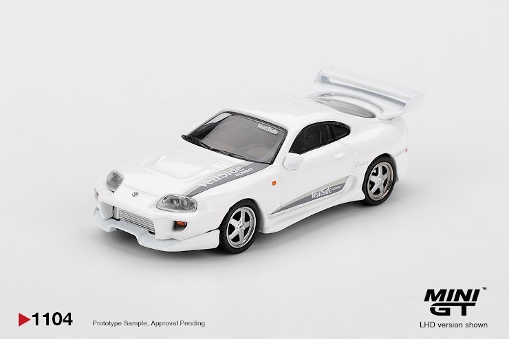 PO-$80 * MINI GT * 1:64 1104 Toyota Supra VeilSide Combat V-I White RHD