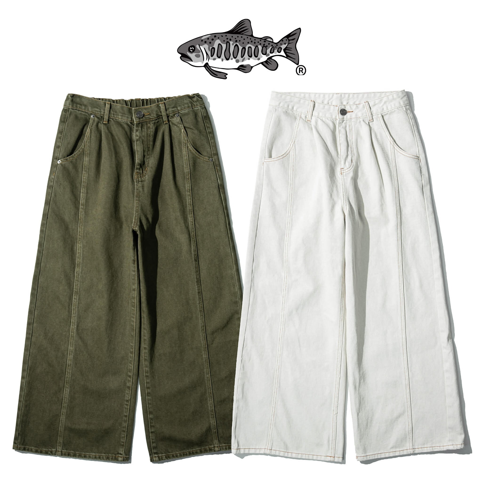 AGILITY Wide Seamed Stitch Jeans 寬版 反車線 牛仔褲 [LD65]