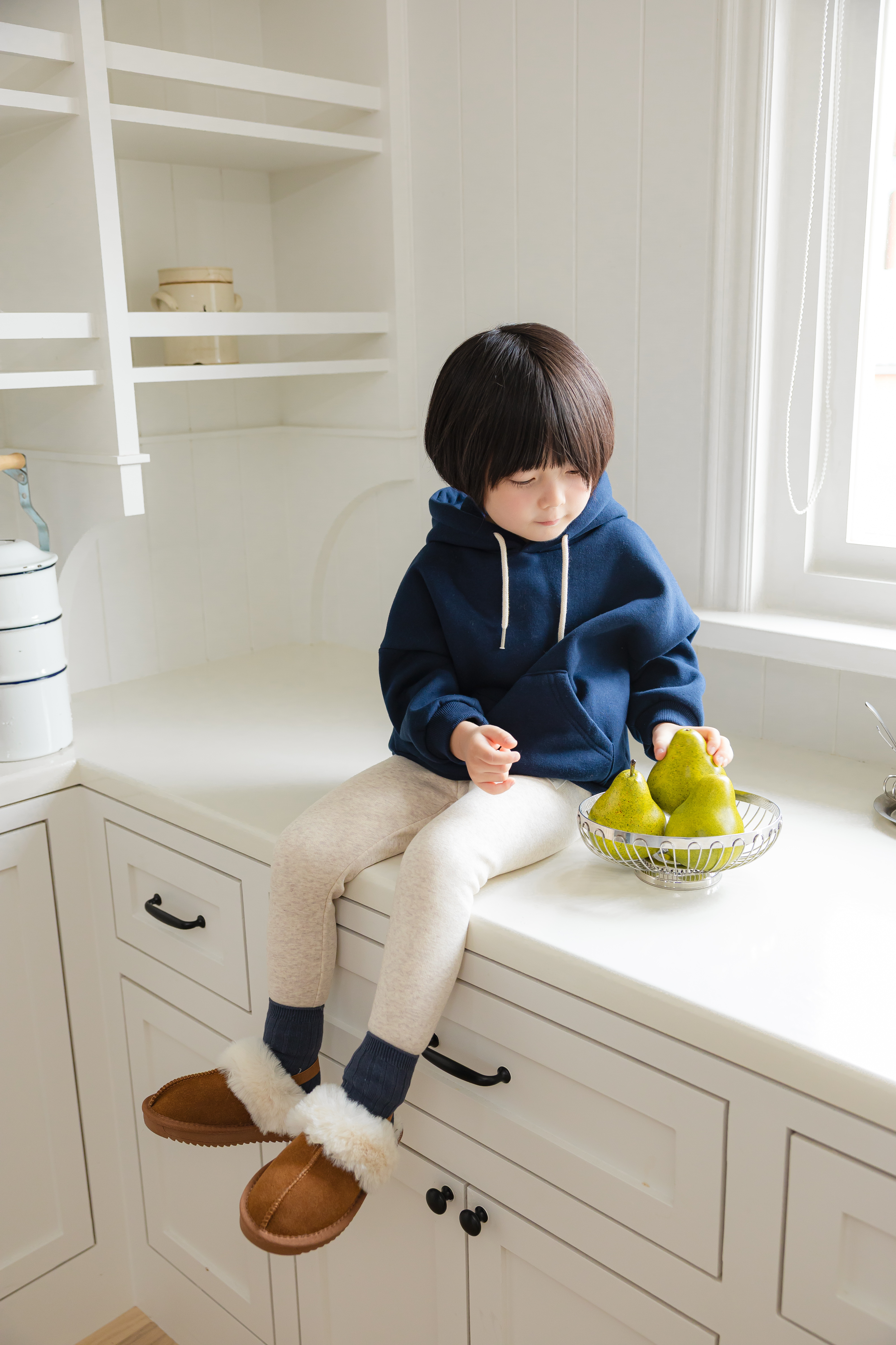 韓國 SecretKids -25冬 加厚磨毛貼腿褲(三色)