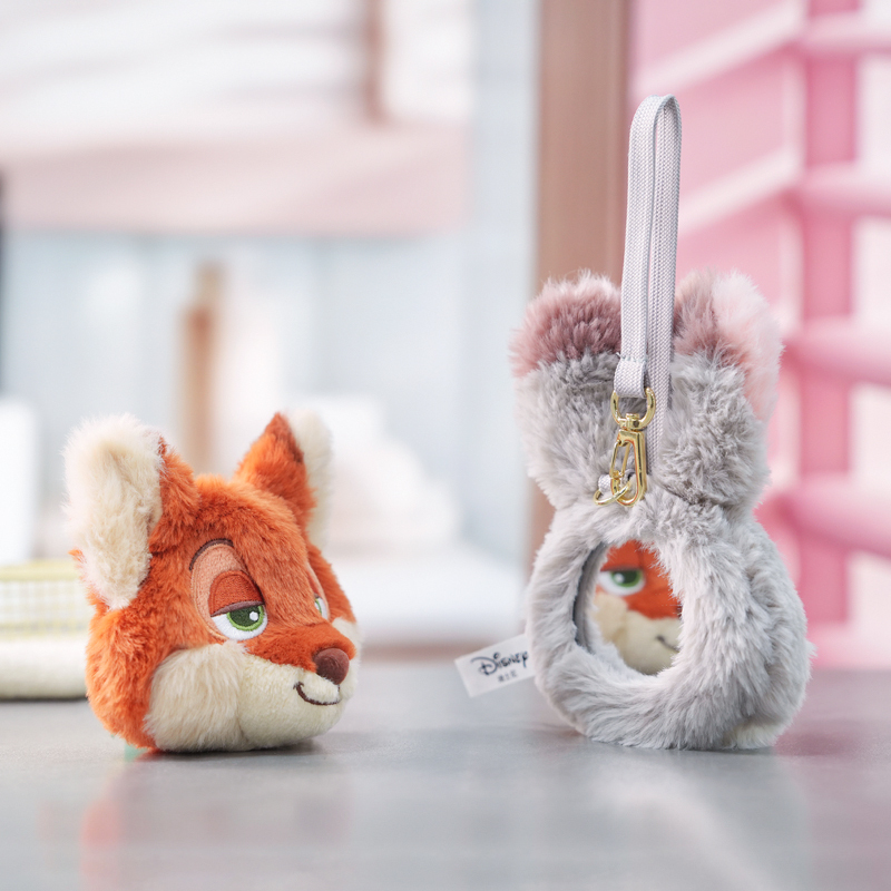 代購-<正版授權>POTDEMIEL x Disney 動物方程式 朱迪尼克 毛絨玩偶 背面鏡 掛飾 周邊