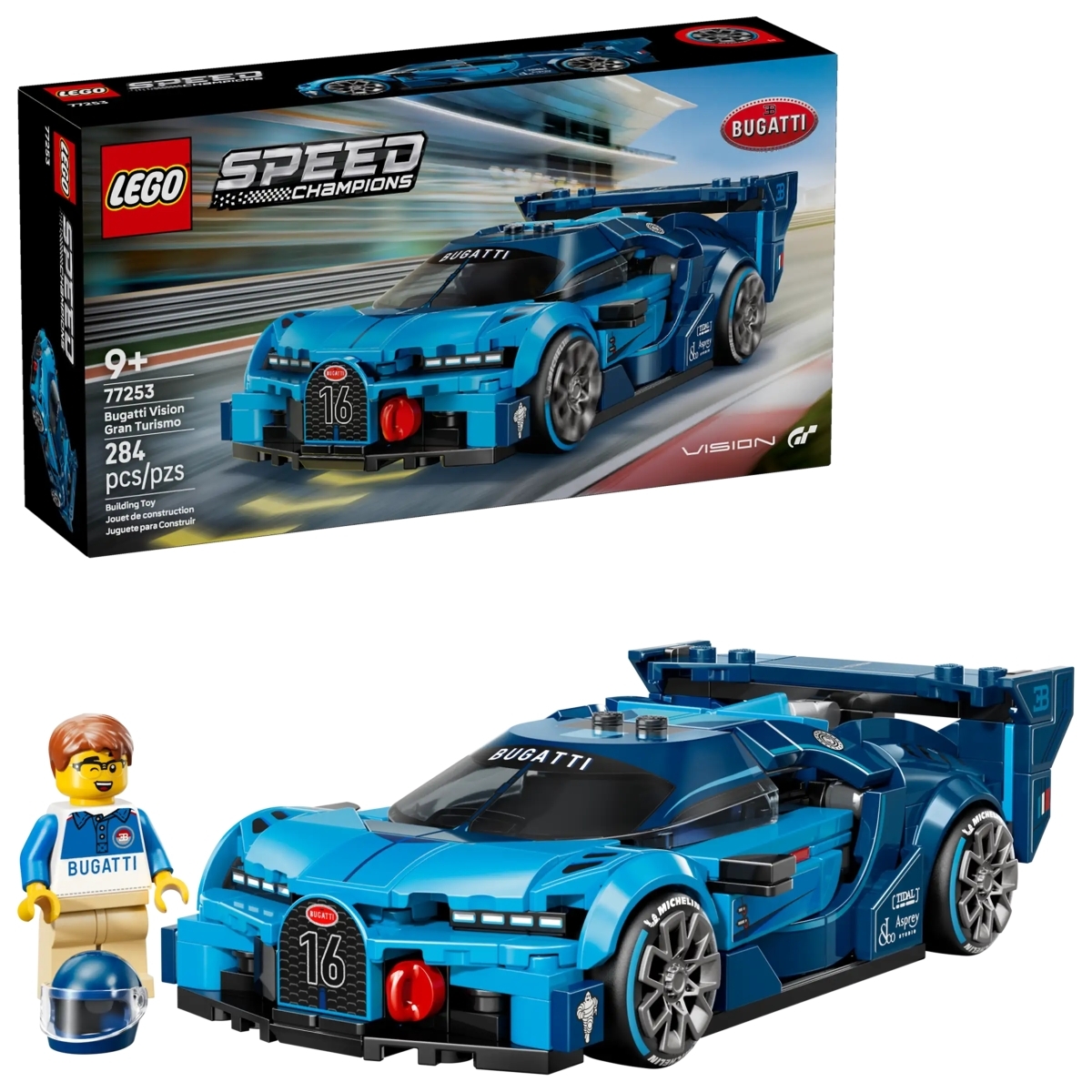 【早鳥優惠】 (預訂26年1月) LEGO 77253 Speed Champions :  Bugatti Vision GT Hyper Sports Car