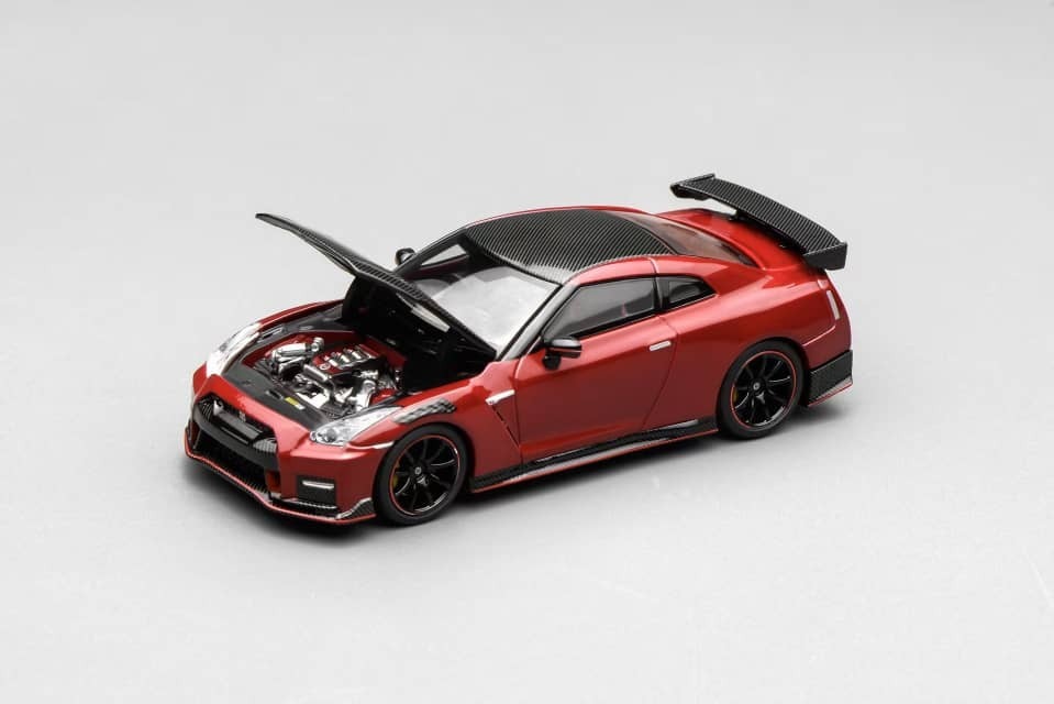 PO-$180 * MOTORHELIX * 1:64 NISSAN GT-R R35 NISMO SPECIAL EDITION 2022 VIBRANT RED