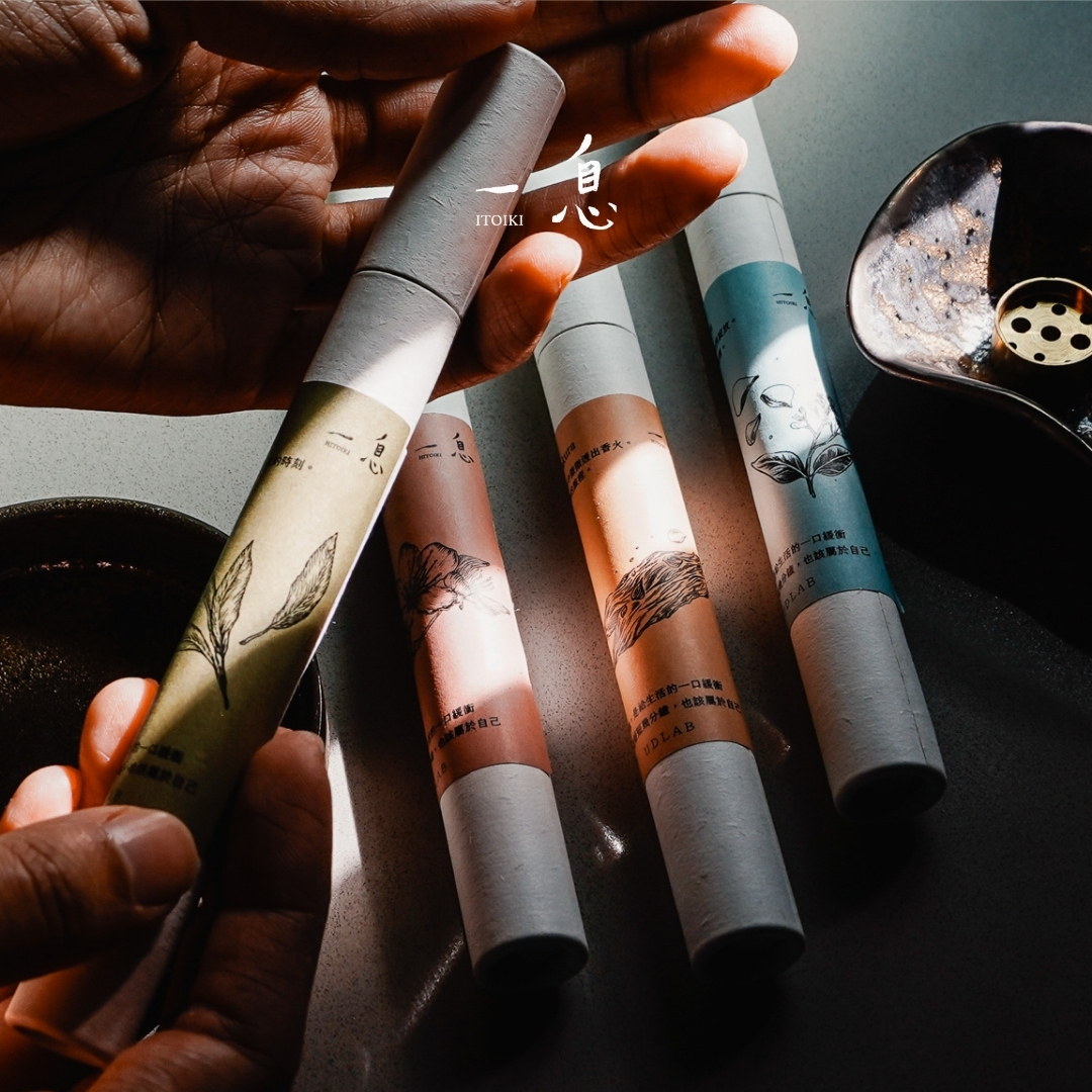 Hitoiki 一息線香 禮盒組｜花霞 Hanagumo× 陶瓷小球線香座 15入/30入